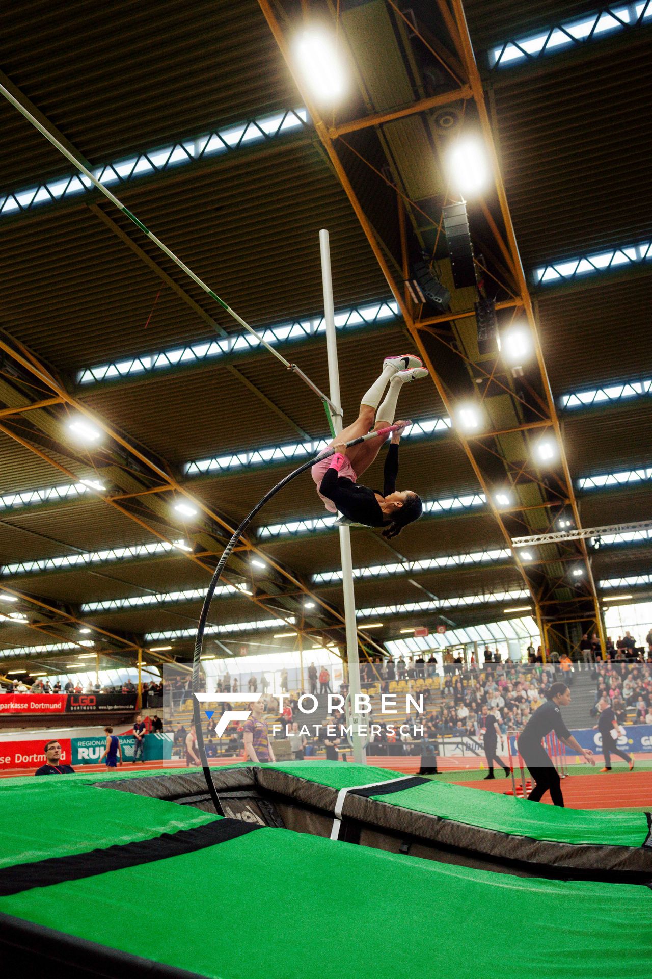 Jacqueline Otchere (MTG Mannheim) am 08.02.2026 beim Sparkassen Indoor Meeting in der Helmut-Körnig-Halle in Dortmund