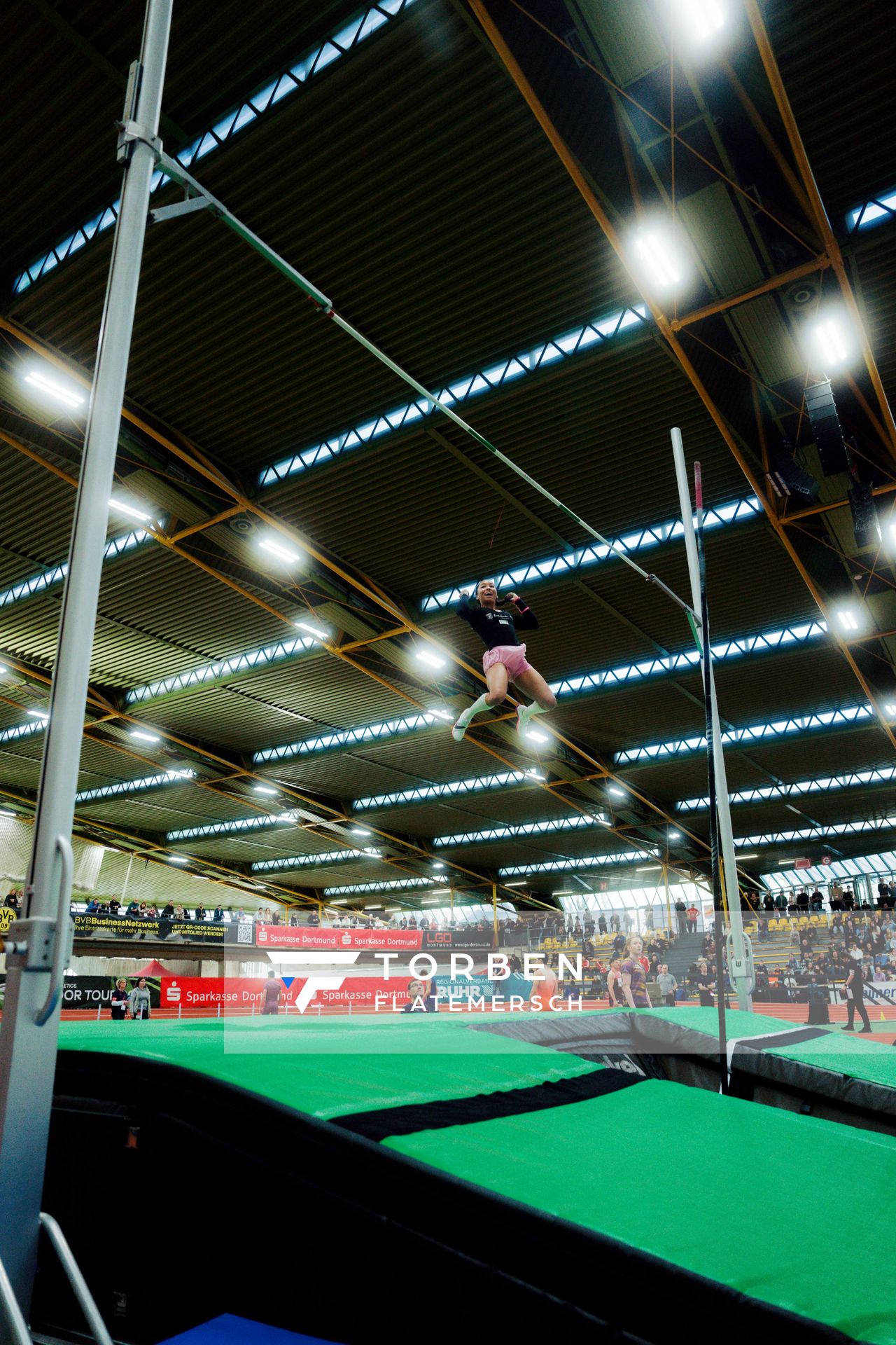 Jacqueline Otchere (MTG Mannheim) am 08.02.2026 beim Sparkassen Indoor Meeting in der Helmut-Körnig-Halle in Dortmund