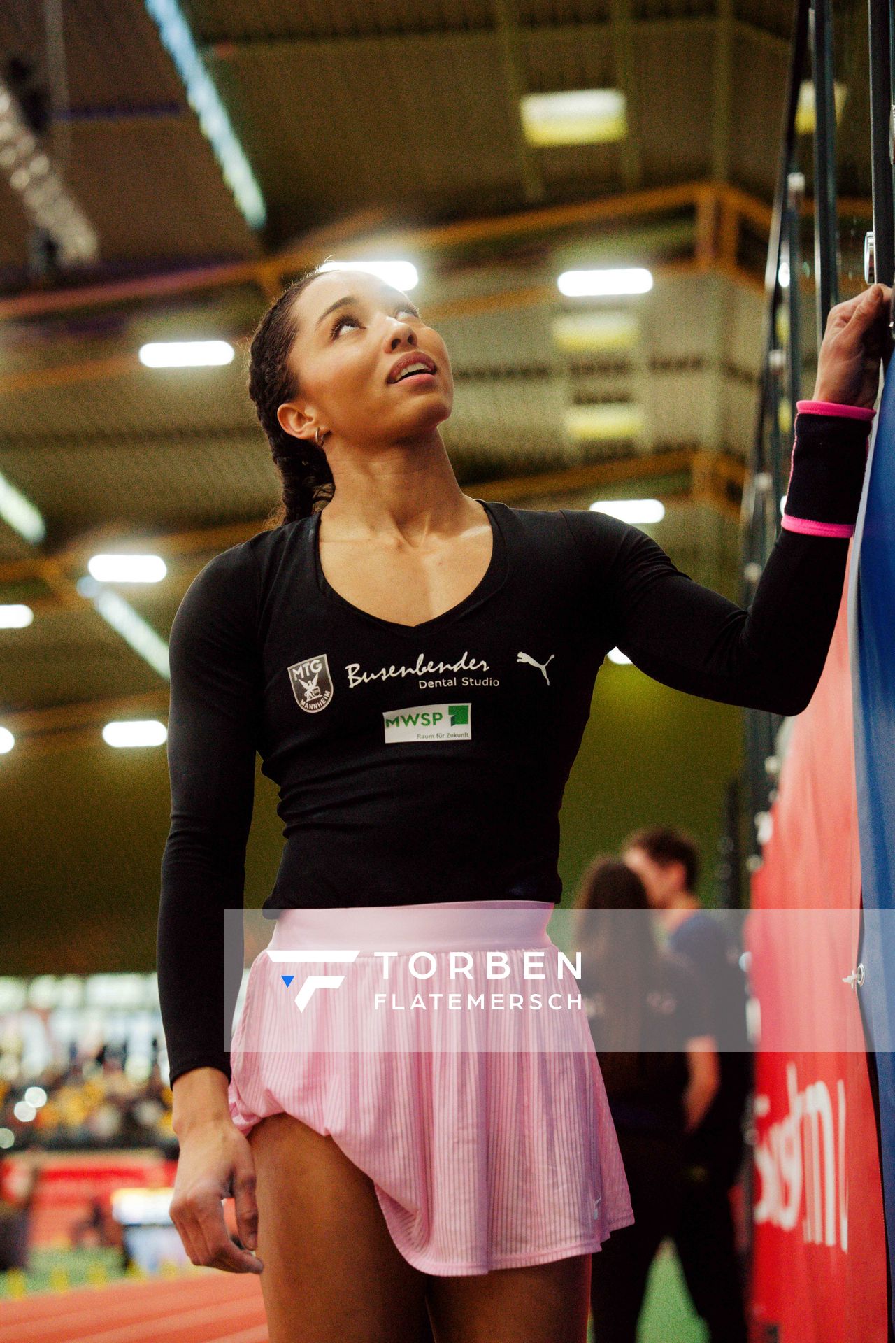 Jacqueline Otchere (MTG Mannheim) am 08.02.2026 beim Sparkassen Indoor Meeting in der Helmut-Körnig-Halle in Dortmund