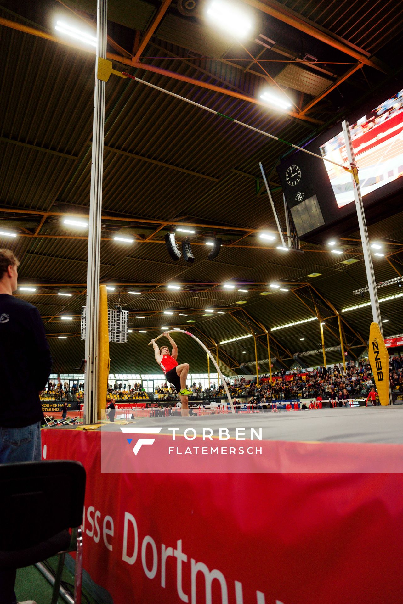 Hendrik Hohmann (LG Olympia Dortmund) am 08.02.2026 beim Sparkassen Indoor Meeting in der Helmut-Körnig-Halle in Dortmund