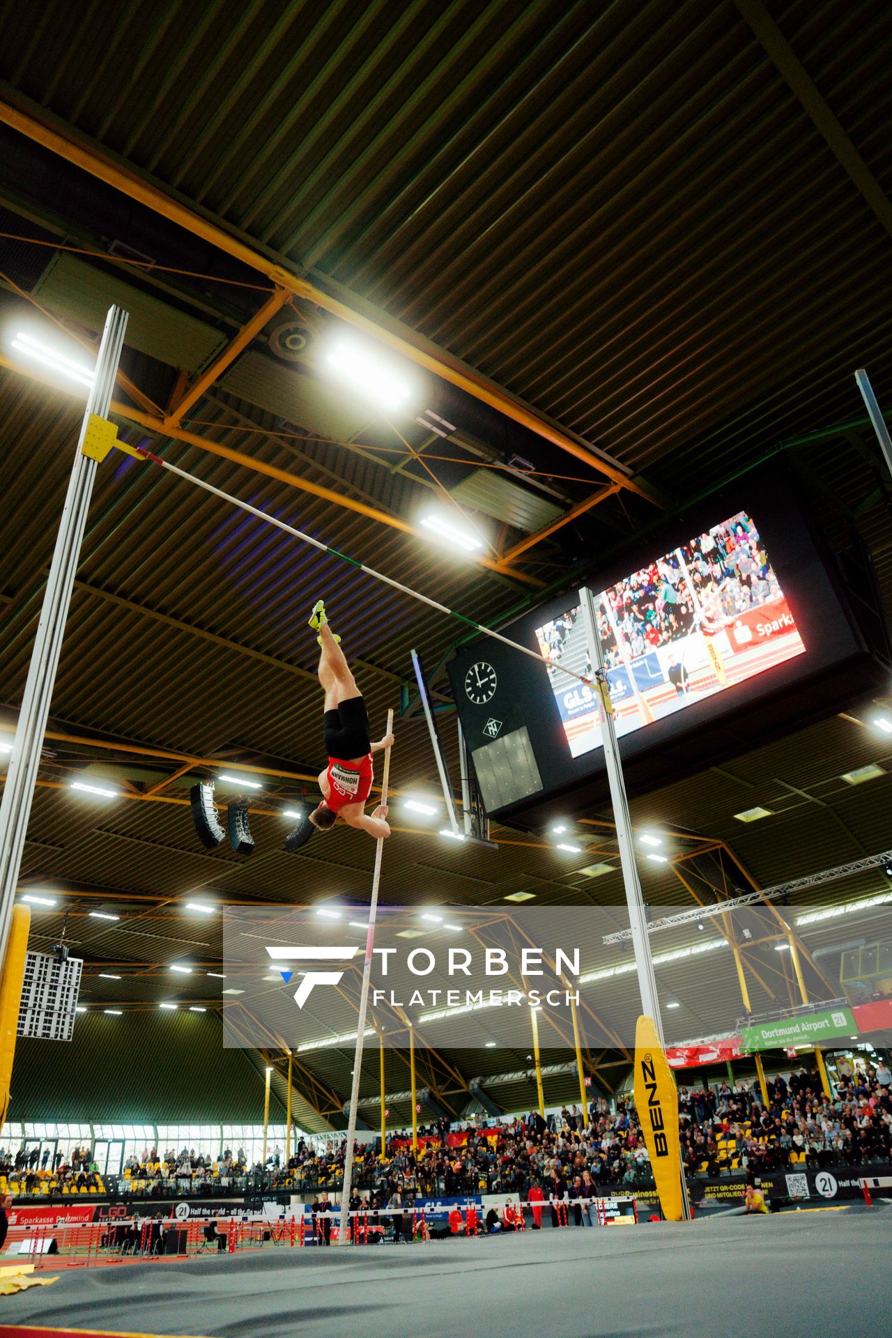 Hendrik Hohmann (LG Olympia Dortmund) am 08.02.2026 beim Sparkassen Indoor Meeting in der Helmut-Körnig-Halle in Dortmund