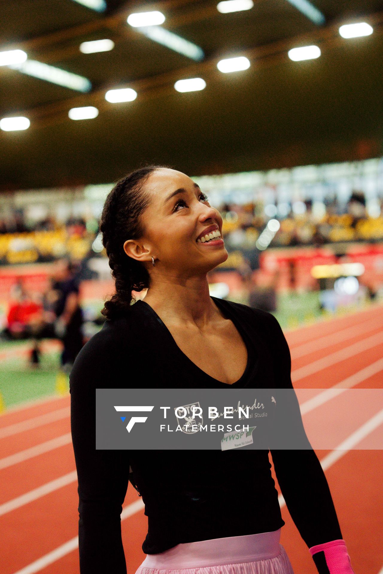 Jacqueline Otchere (MTG Mannheim) am 08.02.2026 beim Sparkassen Indoor Meeting in der Helmut-Körnig-Halle in Dortmund