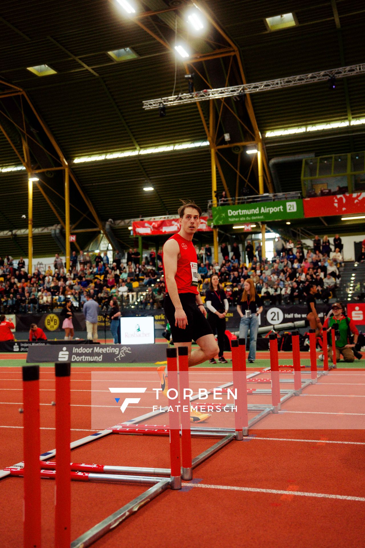 Stefan Volzer (TSV Bayer 04 Leverkusen) am 08.02.2026 beim Sparkassen Indoor Meeting in der Helmut-Körnig-Halle in Dortmund