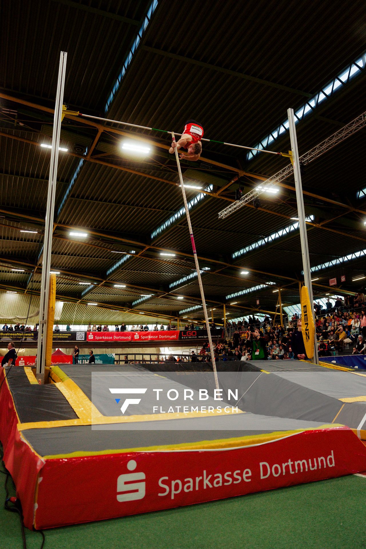 Hendrik Hohmann (LG Olympia Dortmund) am 08.02.2026 beim Sparkassen Indoor Meeting in der Helmut-Körnig-Halle in Dortmund