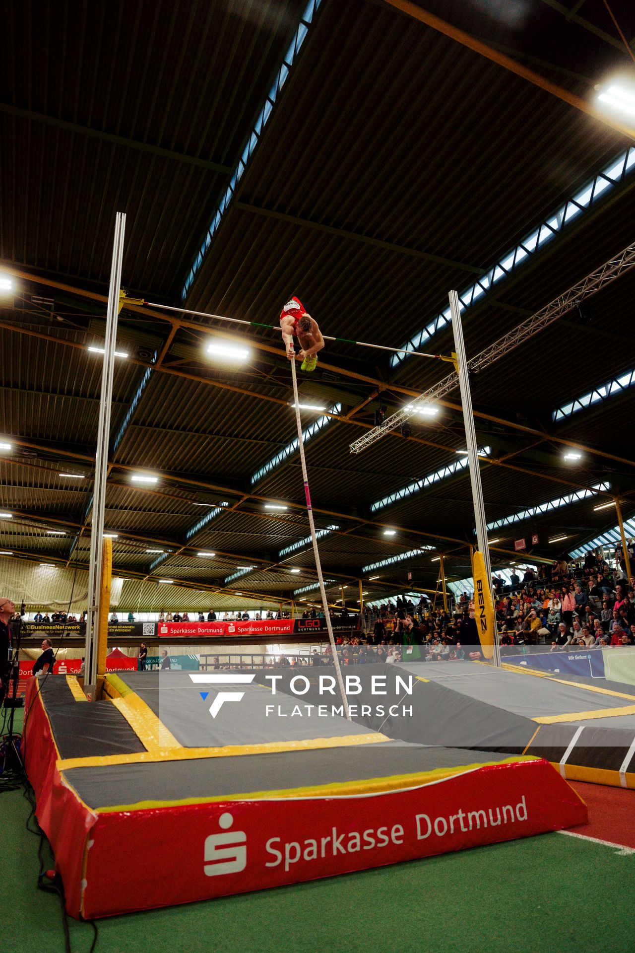 Hendrik Hohmann (LG Olympia Dortmund) am 08.02.2026 beim Sparkassen Indoor Meeting in der Helmut-Körnig-Halle in Dortmund
