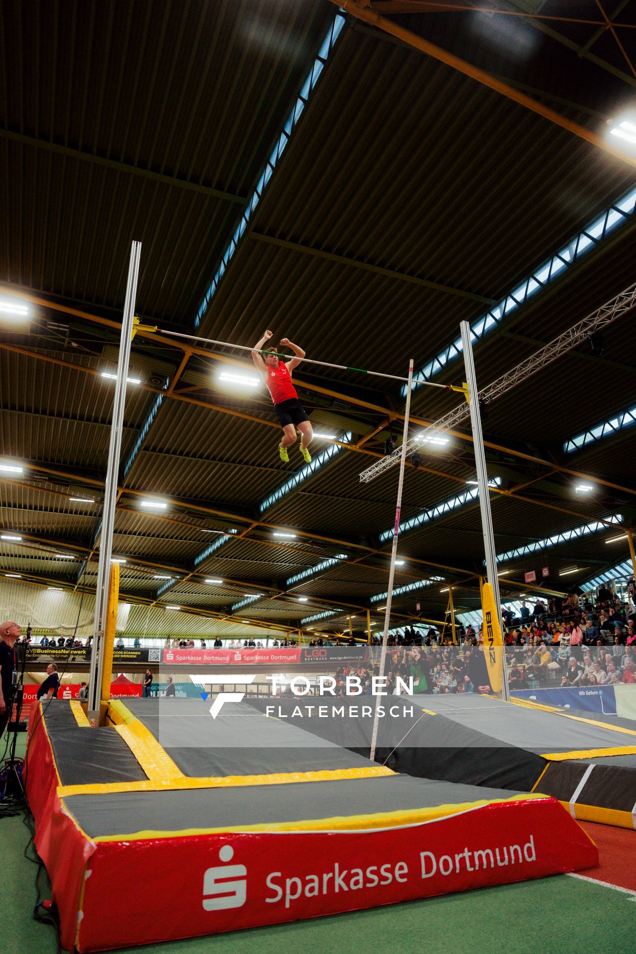 Hendrik Hohmann (LG Olympia Dortmund) am 08.02.2026 beim Sparkassen Indoor Meeting in der Helmut-Körnig-Halle in Dortmund