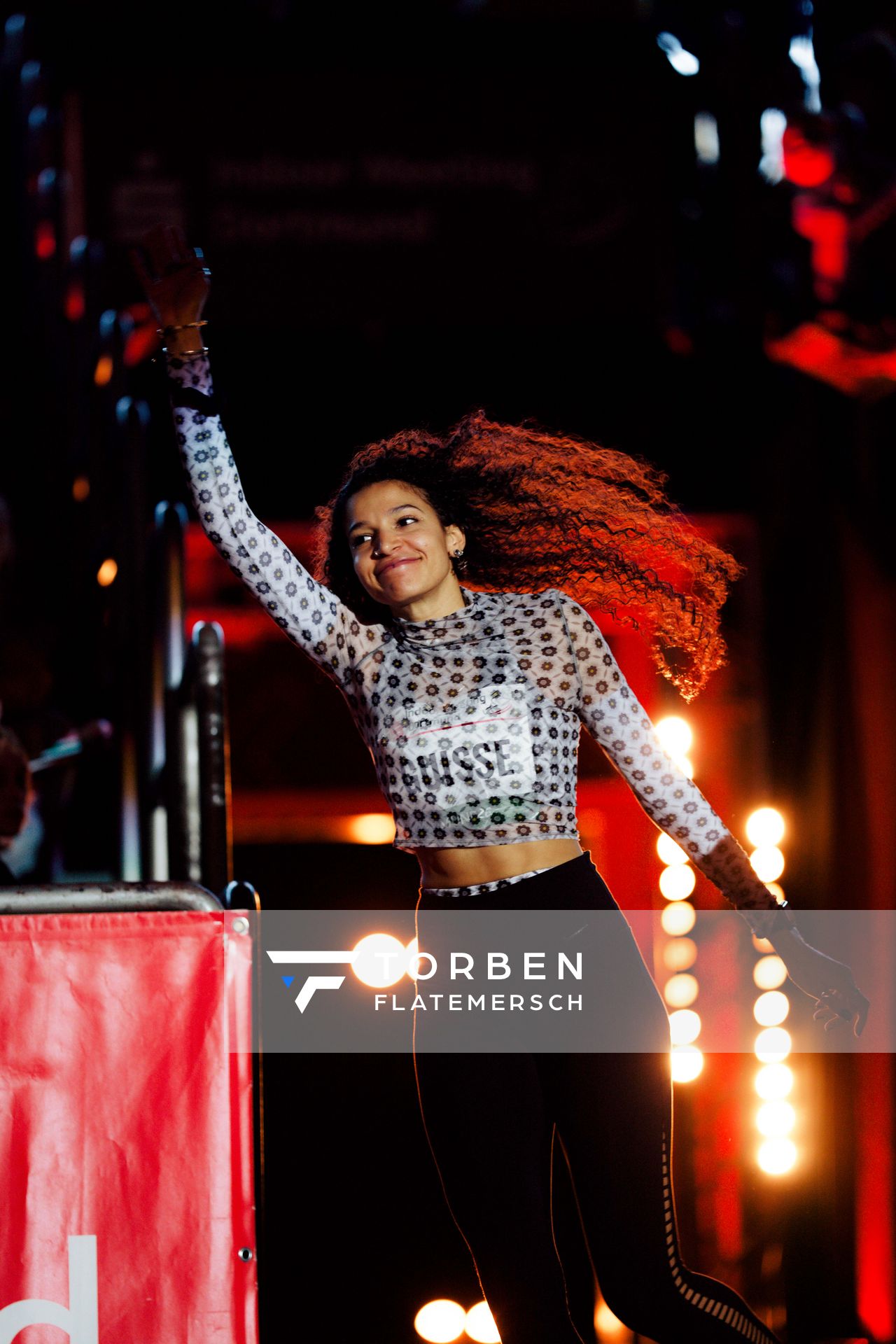 Saliyya Guisse (Belgien) am 08.02.2026 beim Sparkassen Indoor Meeting in der Helmut-Körnig-Halle in Dortmund