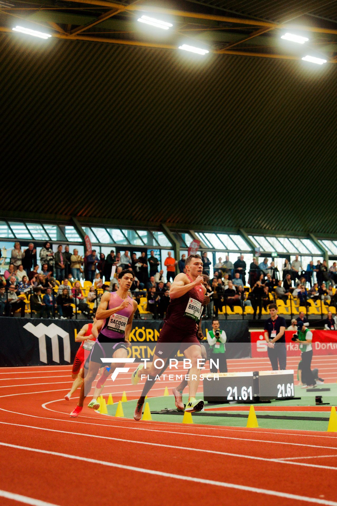 Jean Paul Bredau (VfL Wolfsburg) am 08.02.2026 beim Sparkassen Indoor Meeting in der Helmut-Körnig-Halle in Dortmund