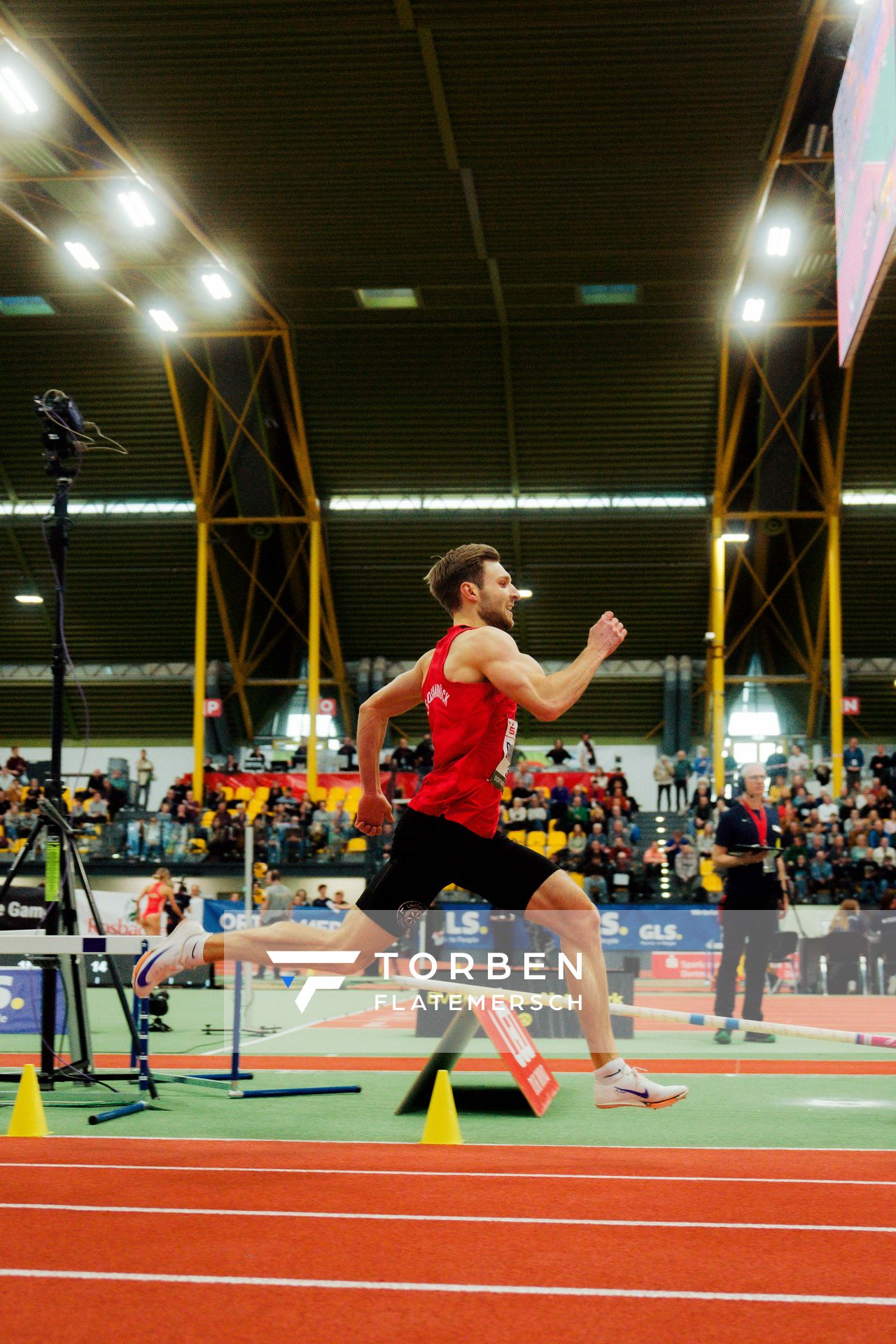 Fabian Dammermann (LG Osnabrück) am 08.02.2026 beim Sparkassen Indoor Meeting in der Helmut-Körnig-Halle in Dortmund