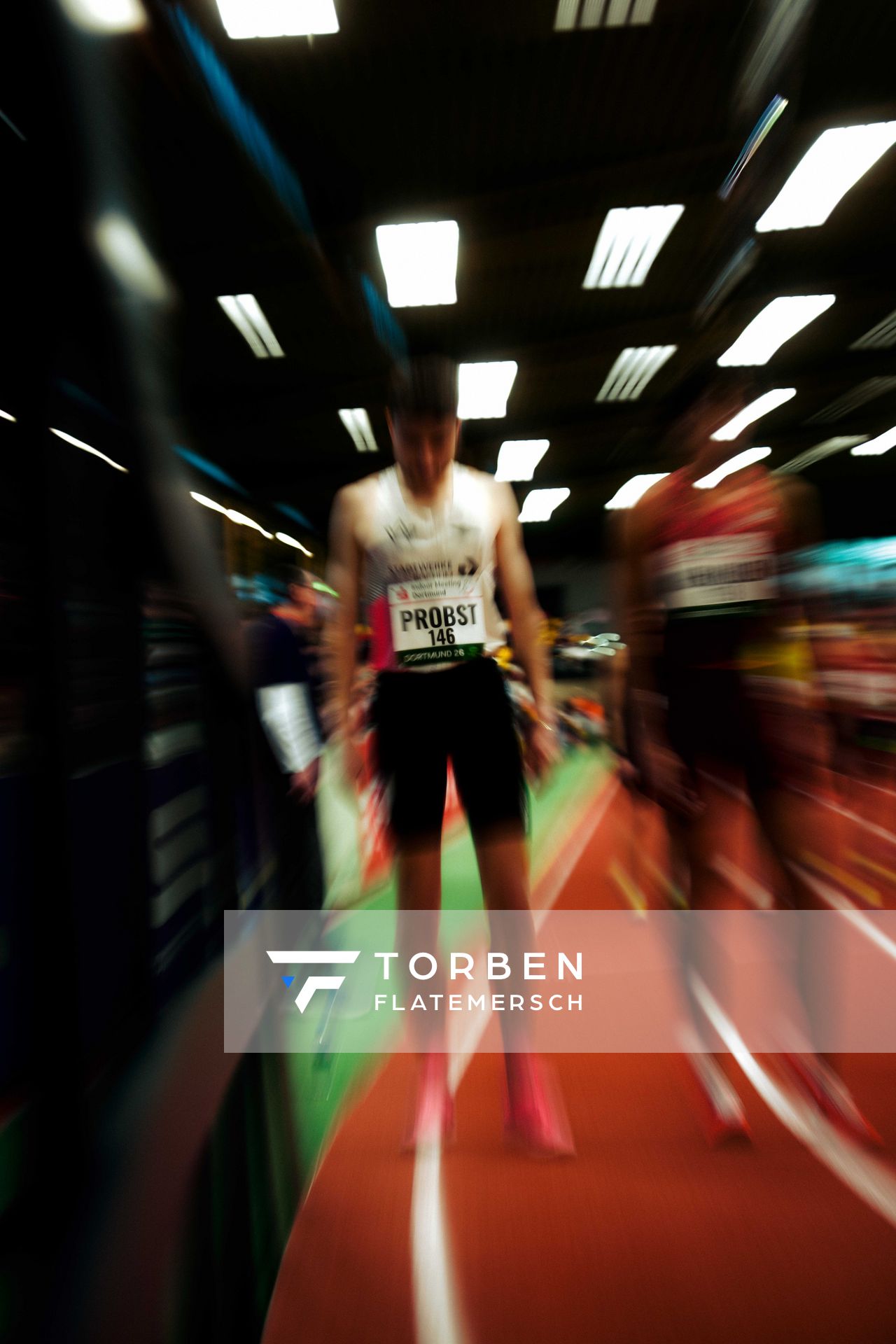 Marius Probst (TV Wattenscheid 01) am 08.02.2026 beim Sparkassen Indoor Meeting in der Helmut-Körnig-Halle in Dortmund