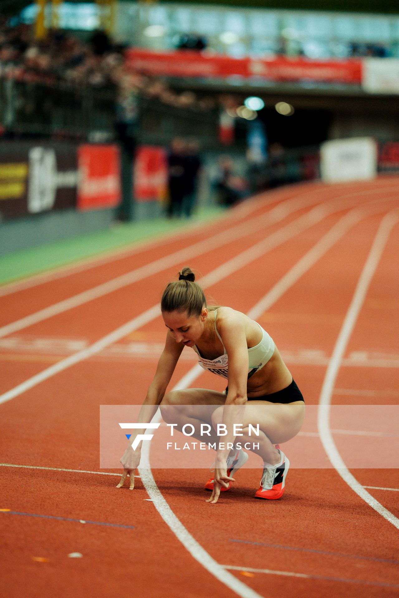 Maria Freij (Schweden) am 08.02.2026 beim Sparkassen Indoor Meeting in der Helmut-Körnig-Halle in Dortmund