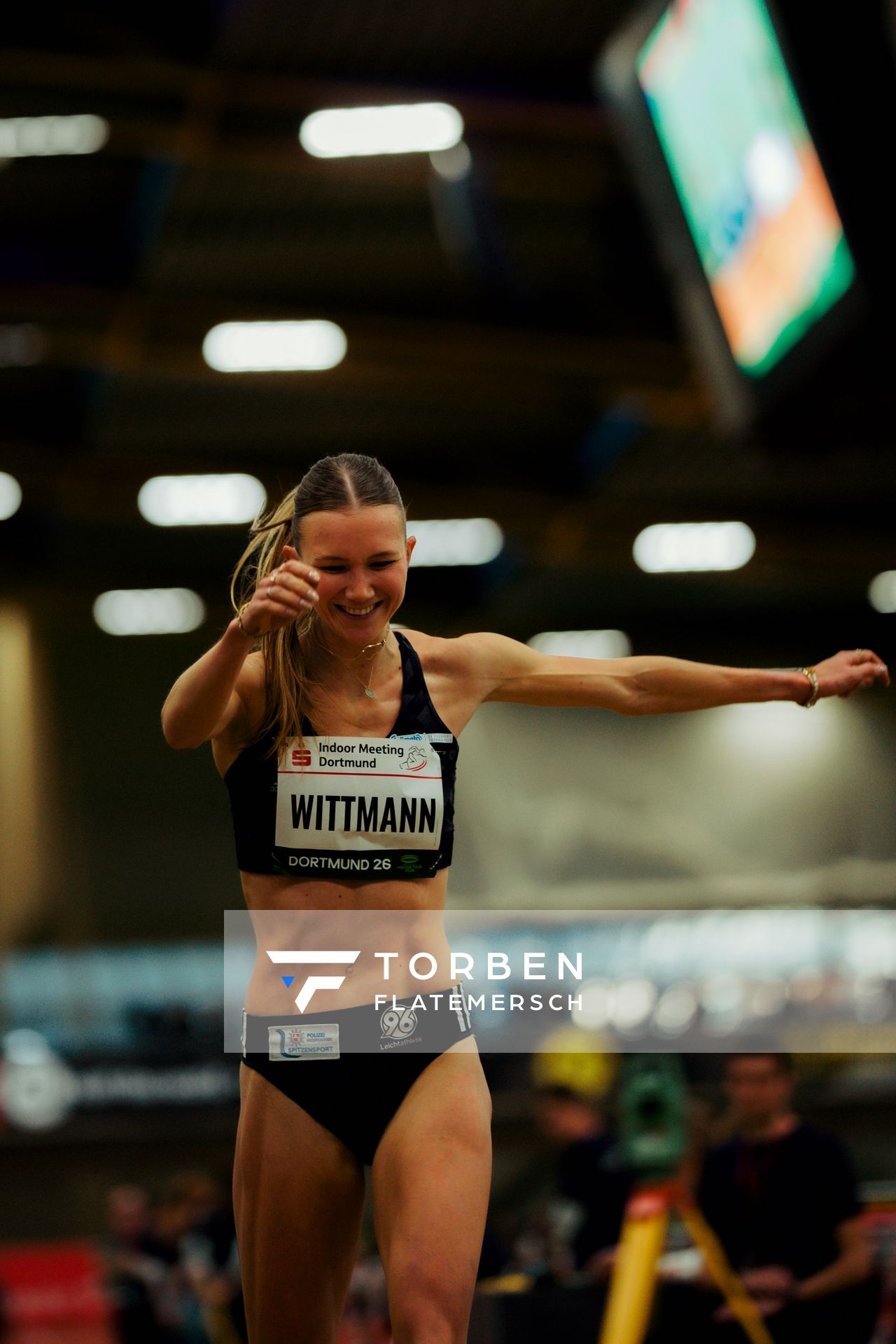 Kira Wittmann (Hannover 96) am 08.02.2026 beim Sparkassen Indoor Meeting in der Helmut-Körnig-Halle in Dortmund