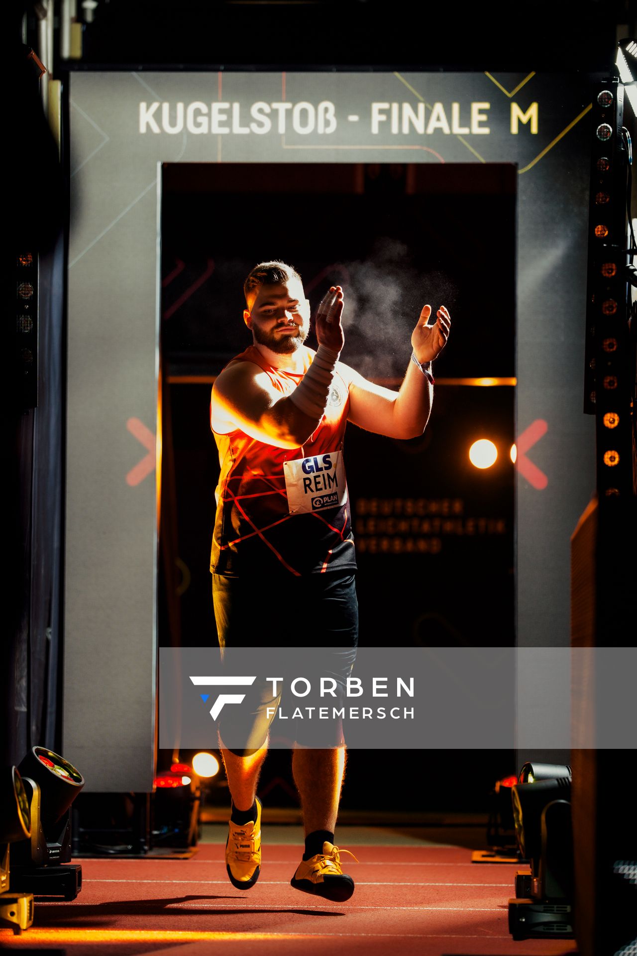 Kevin Reim (WSG Schwarzenberg-Wildenau) am 27.02.2026 bei den Deutschen Hallen Meisterschaften in der Helmut-Körnig-Halle in Dortmund