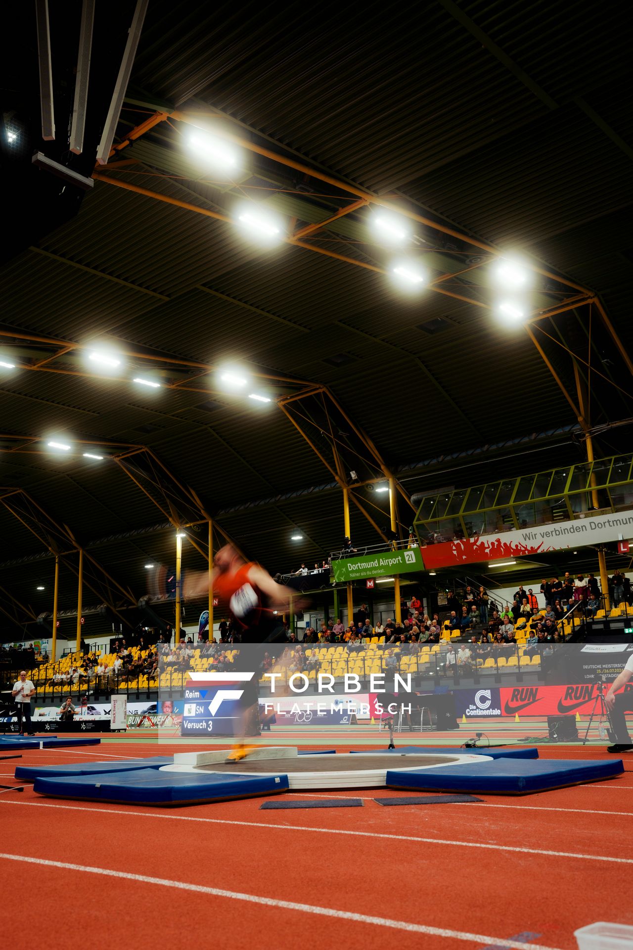am 27.02.2026 bei den Deutschen Hallen Meisterschaften in der Helmut-Körnig-Halle in Dortmund