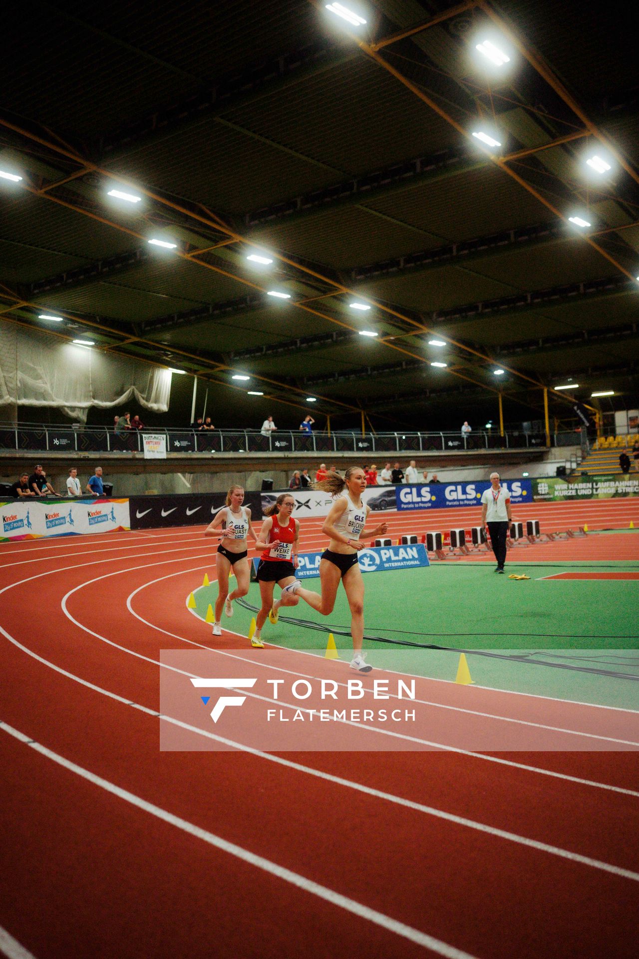 Lea Brückner (Hamburg Running) am 27.02.2026 bei den Deutschen Hallen Meisterschaften in der Helmut-Körnig-Halle in Dortmund