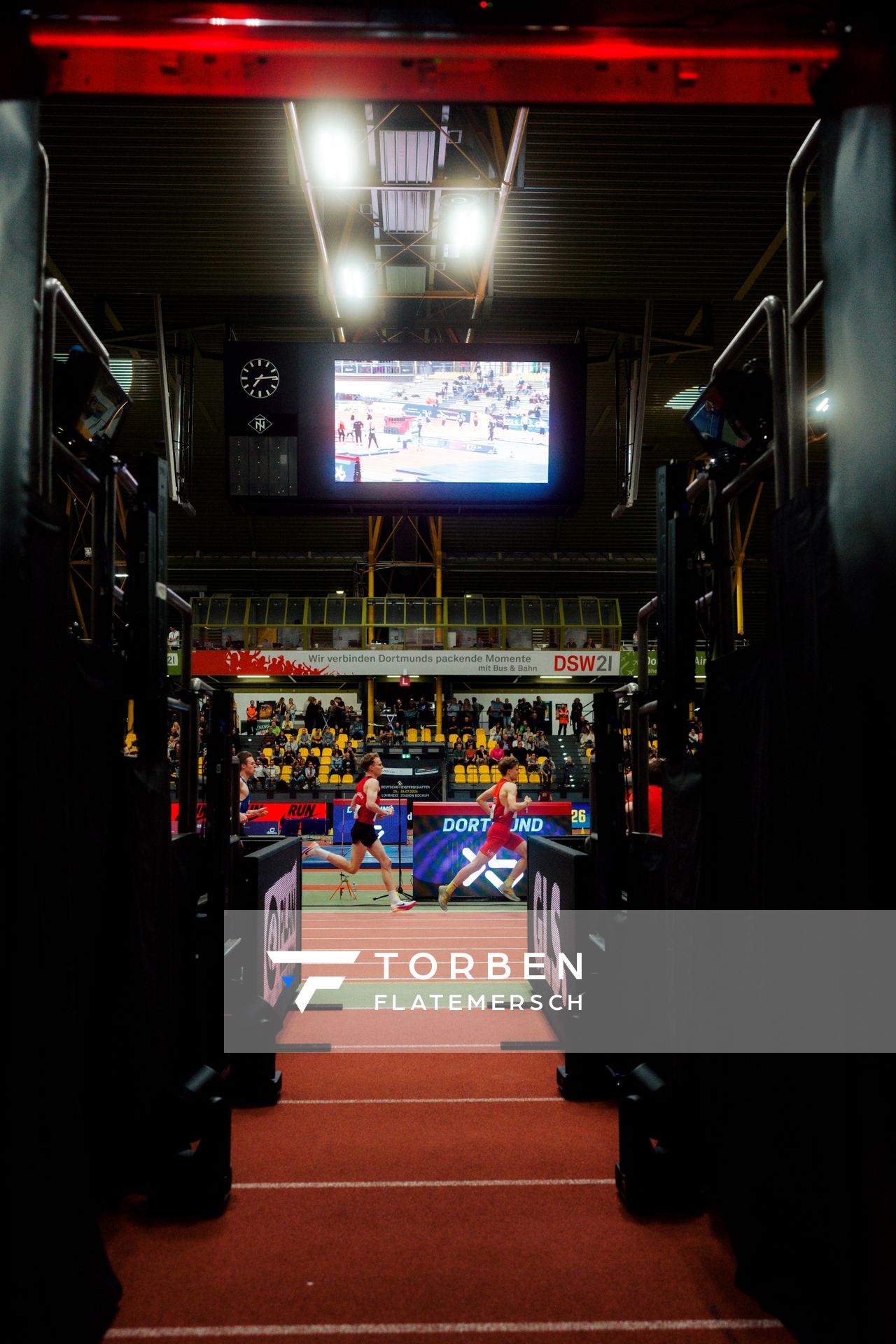 Linus Vennemann (LG Osnabrück) am 27.02.2026 bei den Deutschen Hallen Meisterschaften in der Helmut-Körnig-Halle in Dortmund