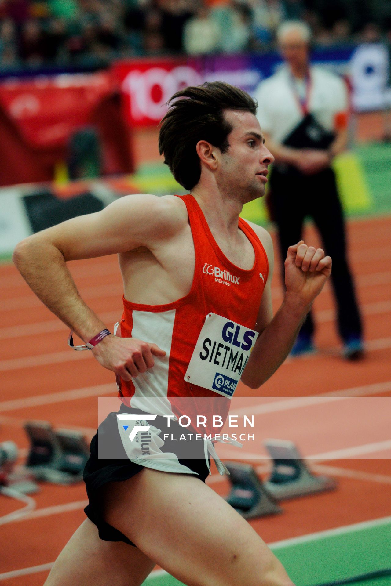 Marco Sietmann (LG Brillux Münster) am 28.02.2026 bei den Deutschen Hallen Meisterschaften in der Helmut-Körnig-Halle in Dortmund