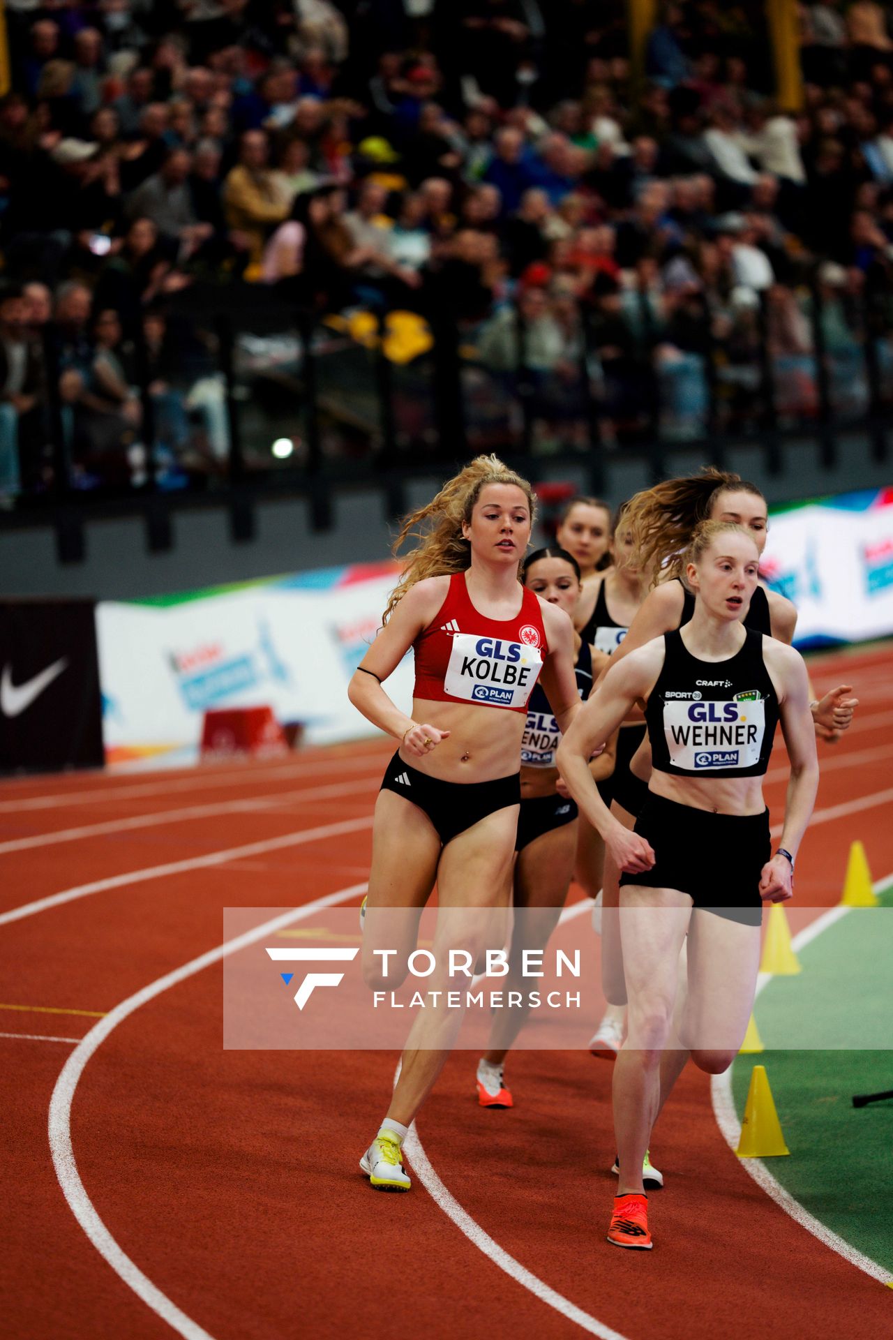 Smilla Kolbe (Eintracht Frankfurt e.V.) am 28.02.2026 bei den Deutschen Hallen Meisterschaften in der Helmut-Körnig-Halle in Dortmund