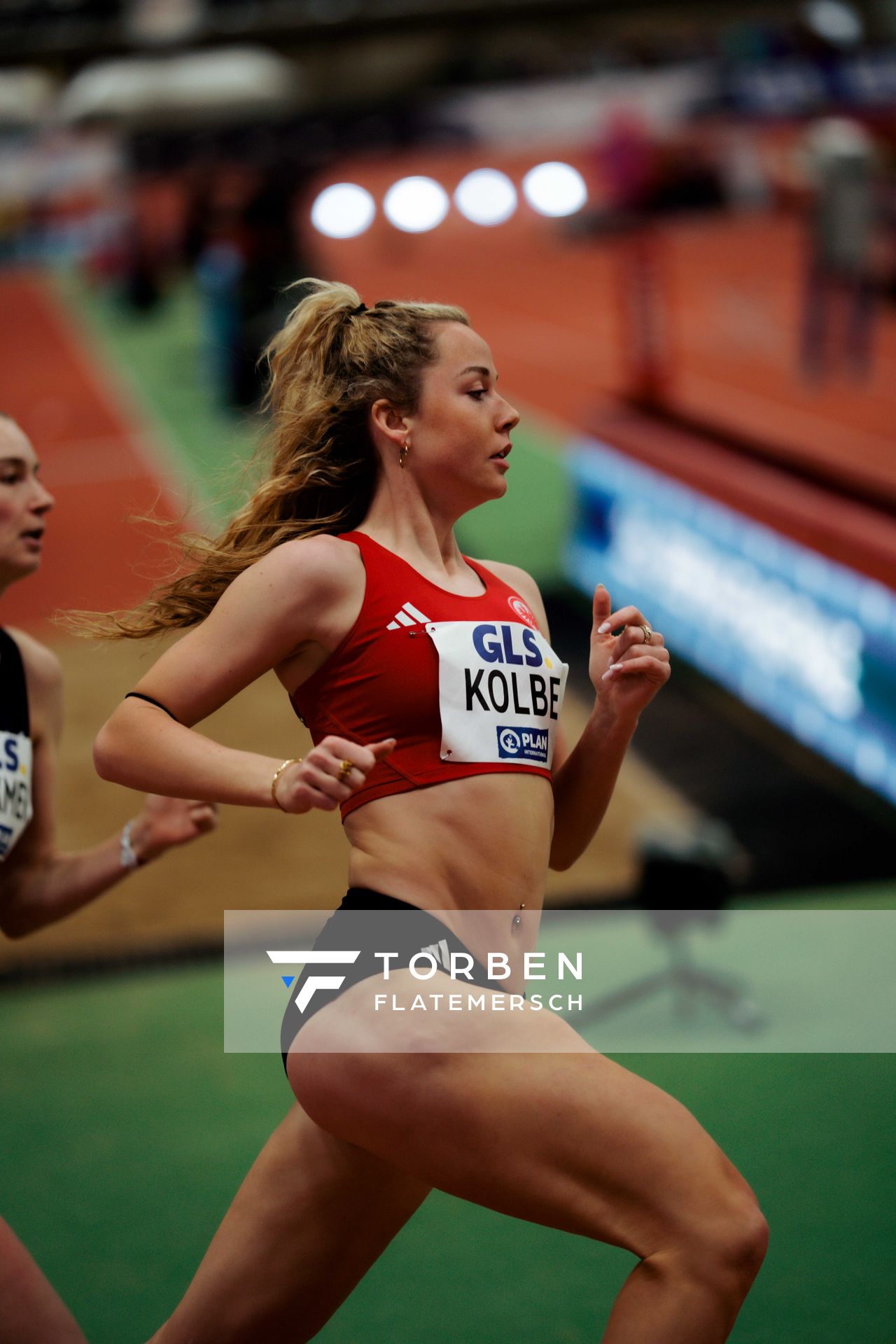 Smilla Kolbe (Eintracht Frankfurt e.V.) am 28.02.2026 bei den Deutschen Hallen Meisterschaften in der Helmut-Körnig-Halle in Dortmund