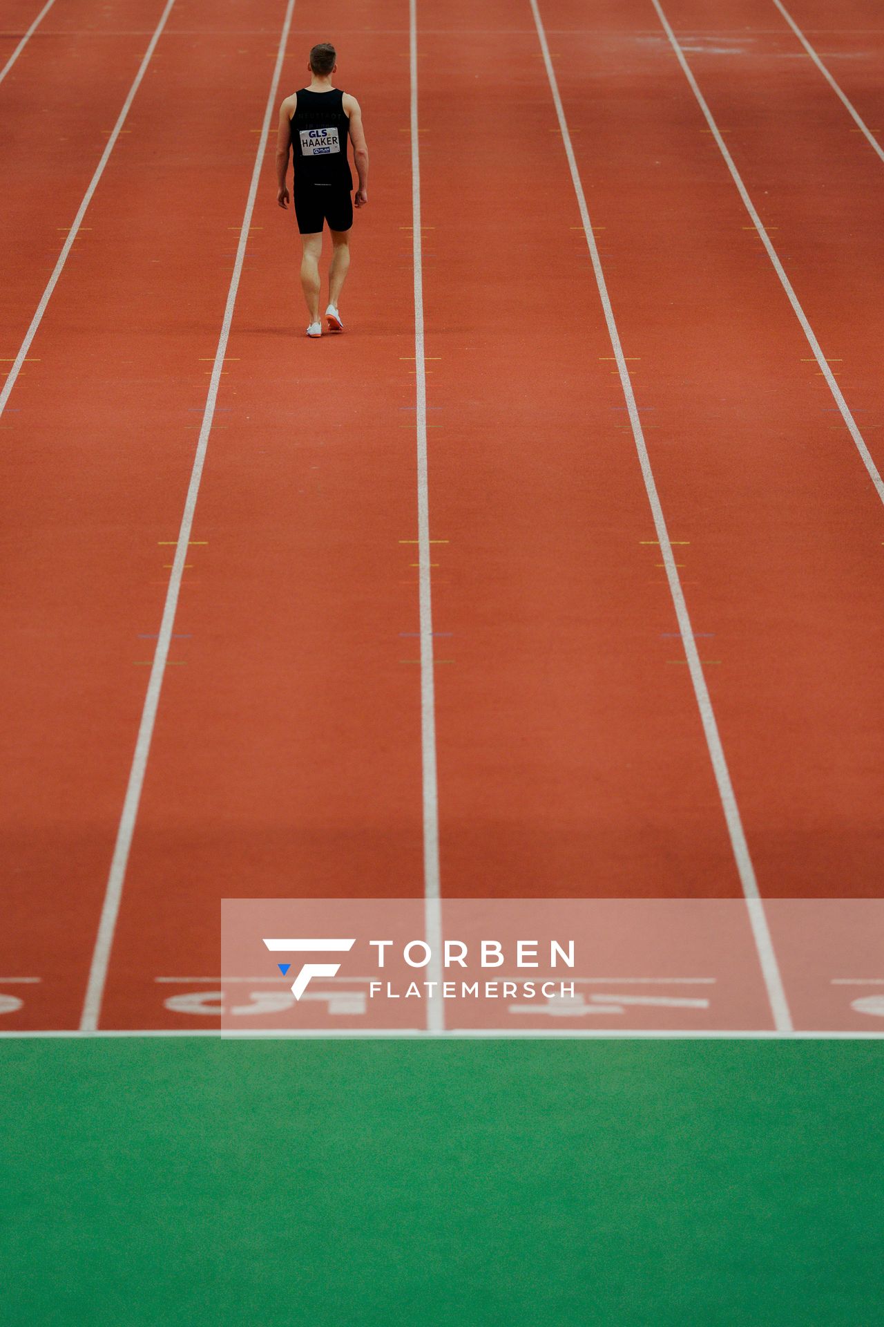 Niklas Haaker (LG Neustadt Nord) am 28.02.2026 bei den Deutschen Hallen Meisterschaften in der Helmut-Körnig-Halle in Dortmund