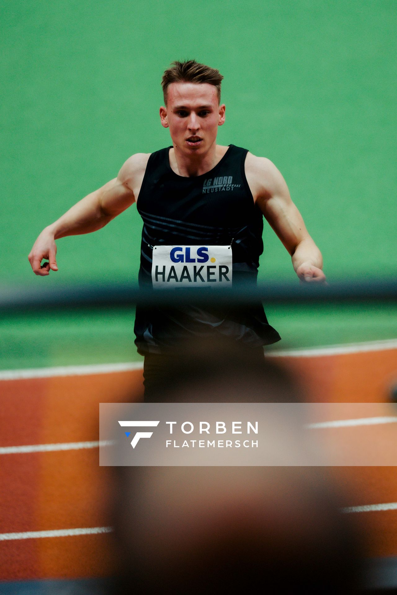 Niklas Haaker (LG Neustadt Nord) am 28.02.2026 bei den Deutschen Hallen Meisterschaften in der Helmut-Körnig-Halle in Dortmund