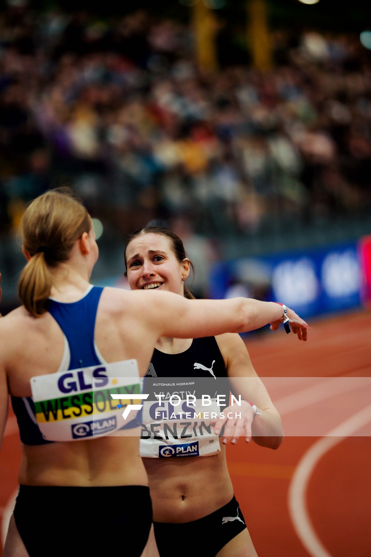 Lea Sophie Benzin (Cologne Athletics) am 01.03.2026 bei den Deutschen Hallen Meisterschaften in der Helmut-Körnig-Halle in Dortmund