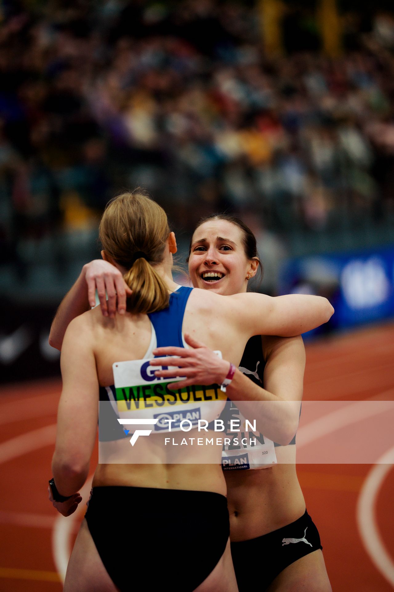 Lea Sophie Benzin (Cologne Athletics) am 01.03.2026 bei den Deutschen Hallen Meisterschaften in der Helmut-Körnig-Halle in Dortmund