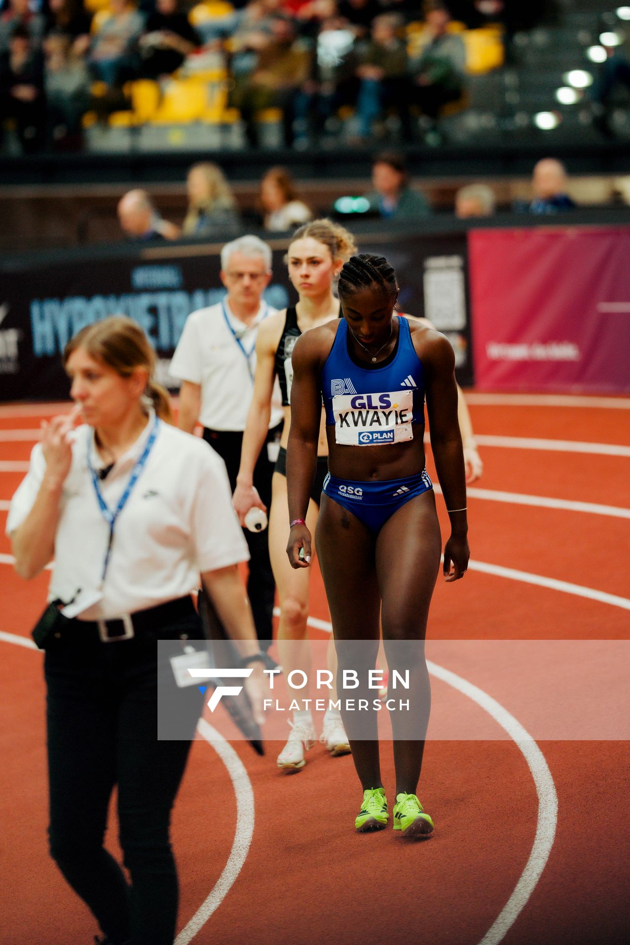 Lisa Marie Kwayie (Berlin Athletics Capital Club) am 01.03.2026 bei den Deutschen Hallen Meisterschaften in der Helmut-Körnig-Halle in Dortmund
