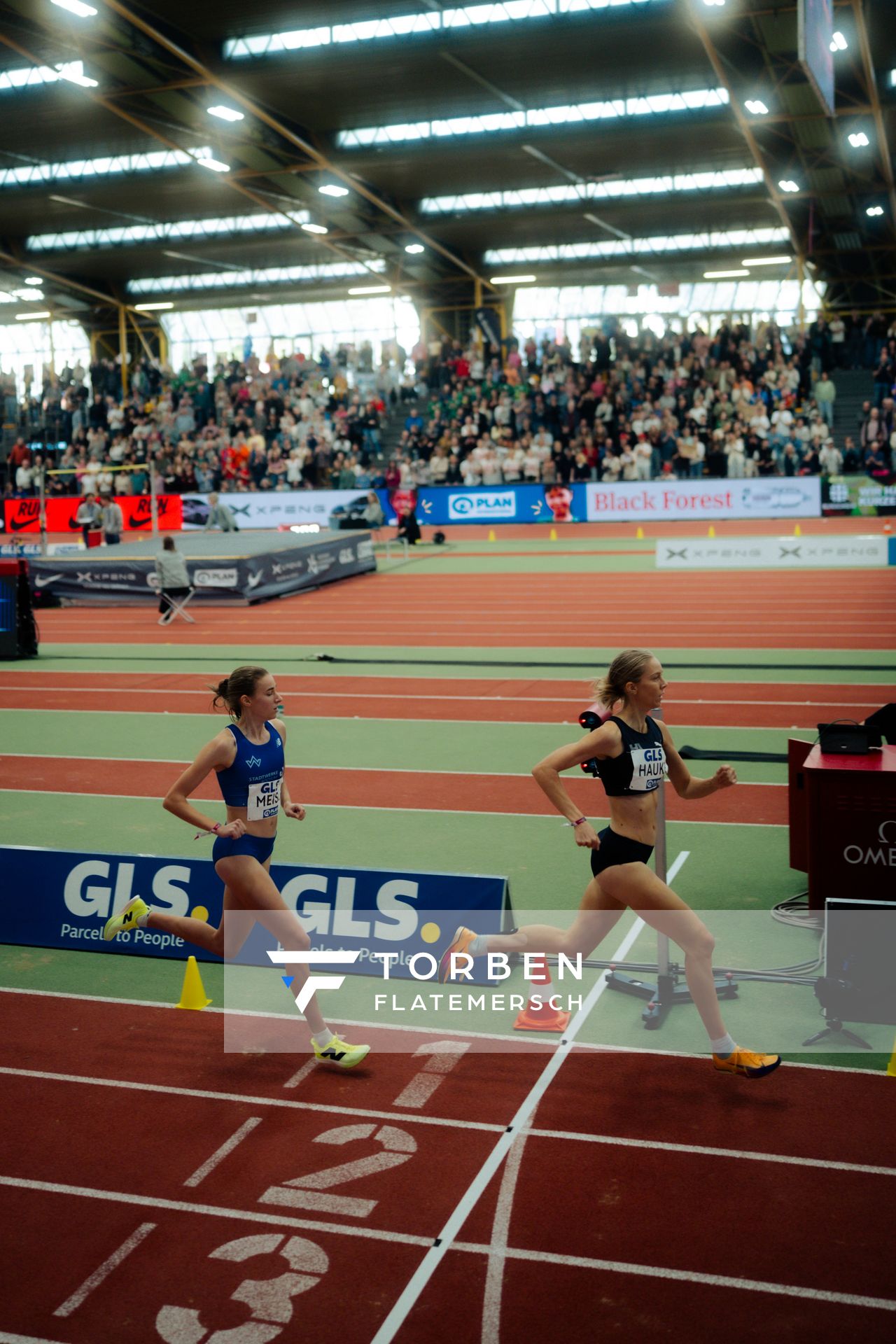 Verena Meisl (TV Wattenscheid 01) am 01.03.2026 bei den Deutschen Hallen Meisterschaften in der Helmut-Körnig-Halle in Dortmund