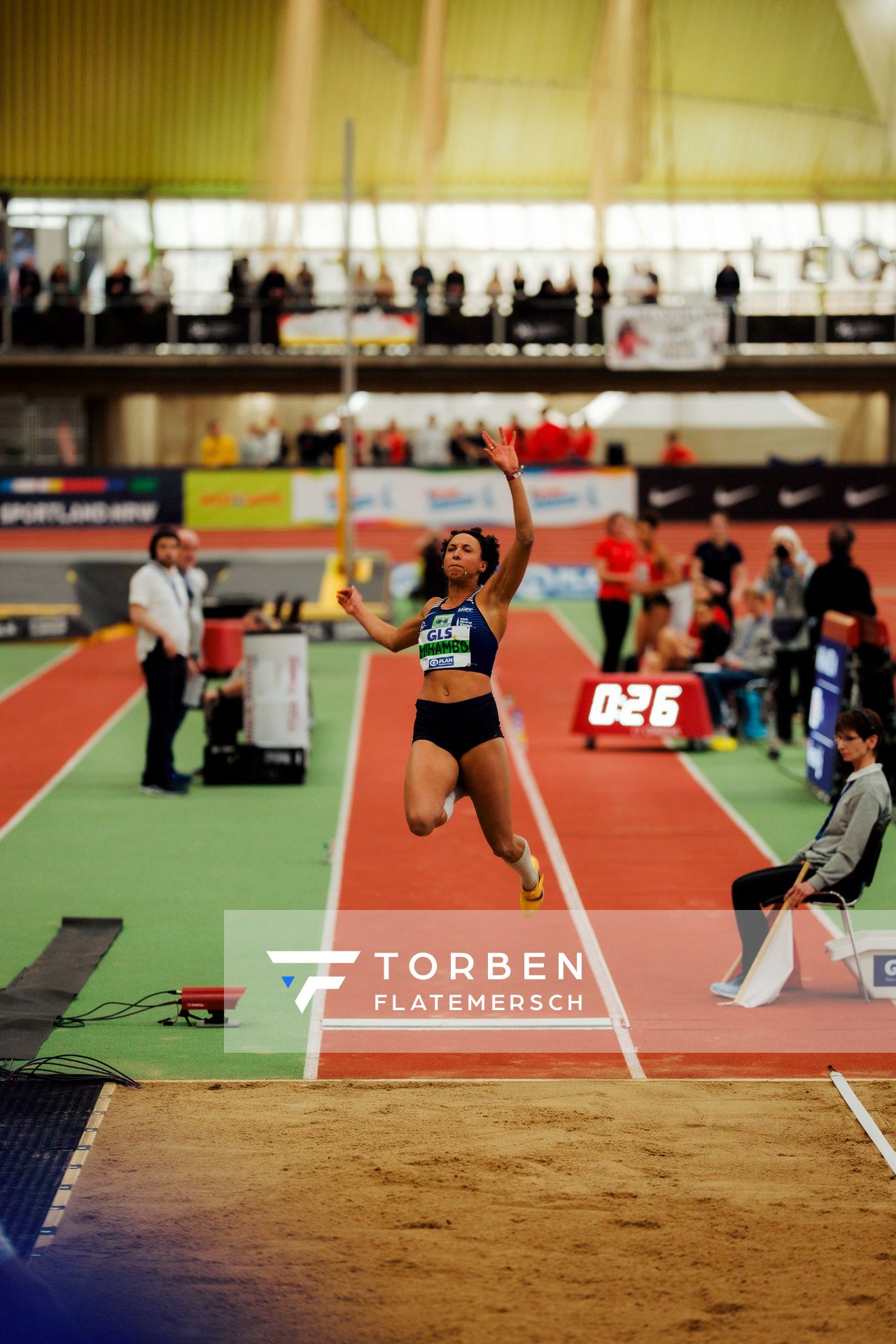 am 01.03.2026 bei den Deutschen Hallen Meisterschaften in der Helmut-Körnig-Halle in Dortmund