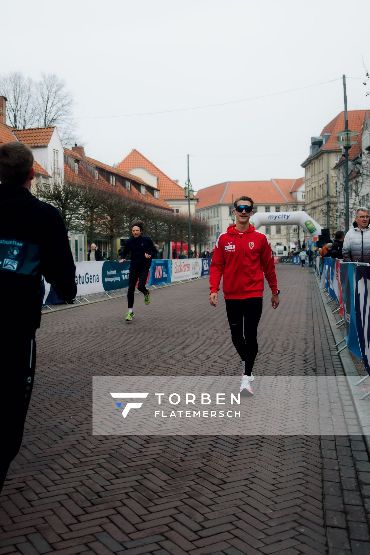 Artur Beimler (LC Cottbus) am 08.03.2026 bei den Deutschen Meisterschaften 10 km Straße in Uelzen