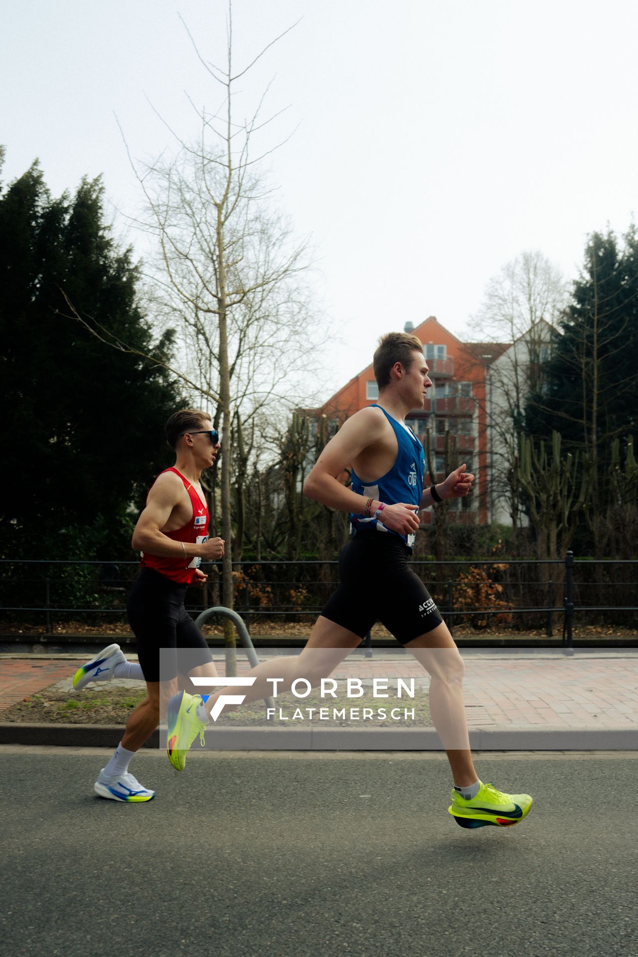 Jonas Kulgemeyer (OTB Osnabrück) am 08.03.2026 bei den Deutschen Meisterschaften 10 km Straße in Uelzen