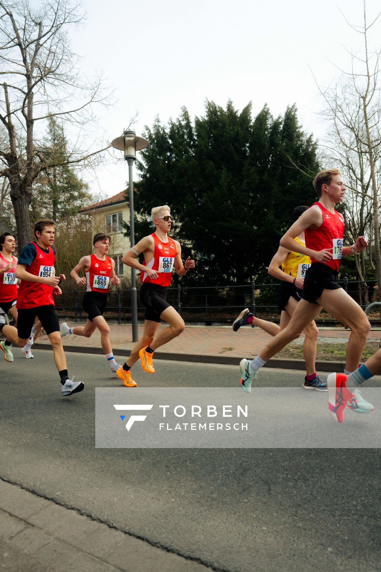 Jannes Derwald (LG Olympia Dortmund) am 08.03.2026 bei den Deutschen Meisterschaften 10 km Straße in Uelzen