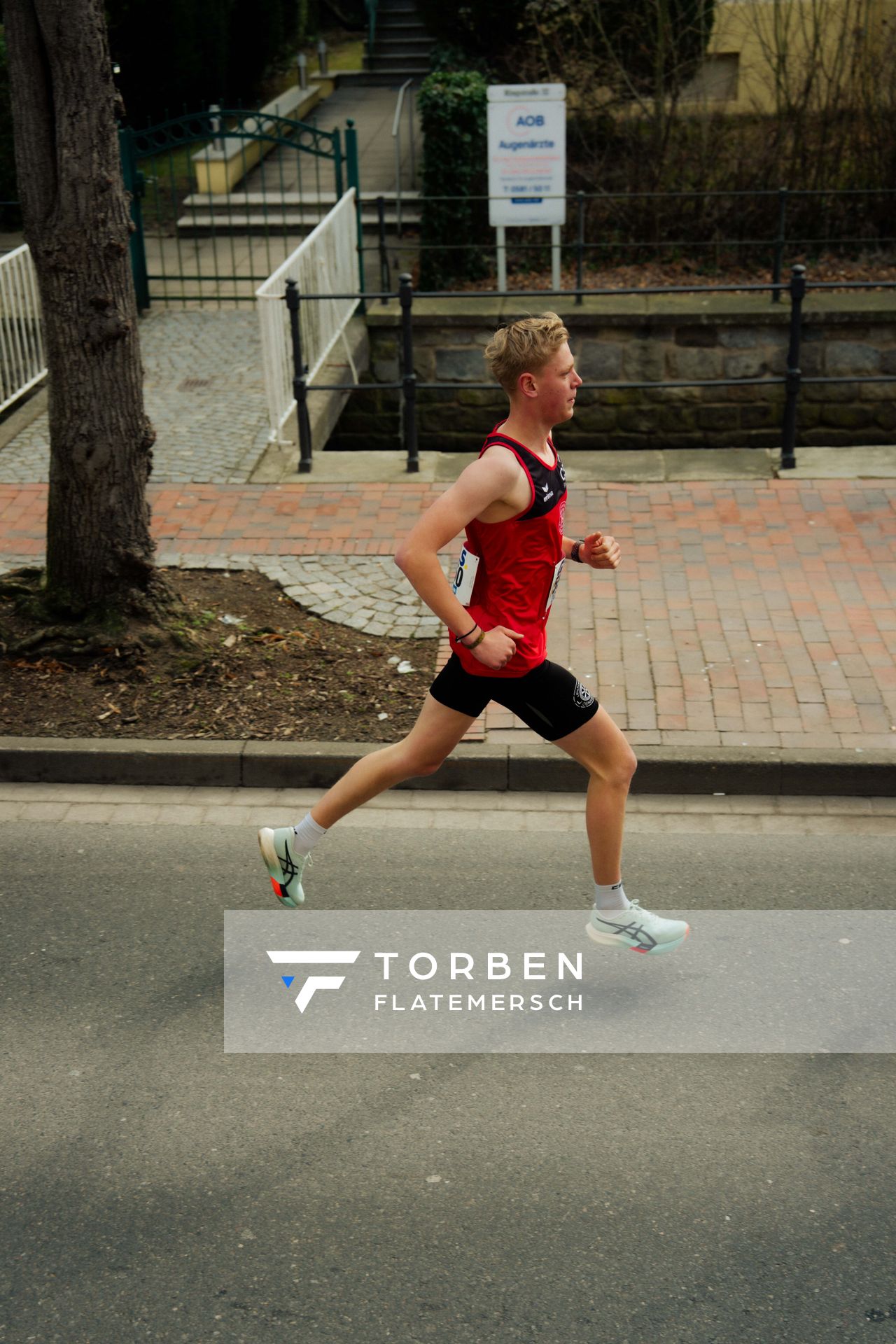 Jan Henrik Küthe (LG Osnabrück) am 08.03.2026 bei den Deutschen Meisterschaften 10 km Straße in Uelzen