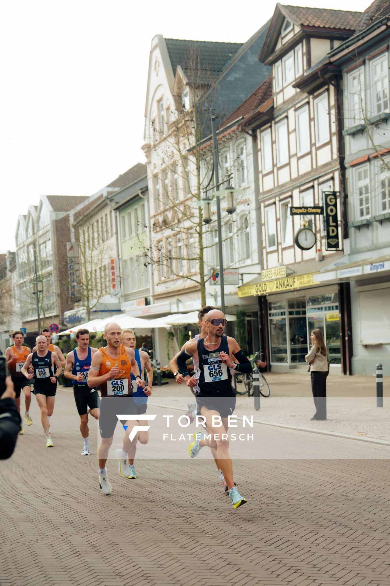 Florian Bremm (Franconia Athletics), Hendrik Pfeiffer (Düsseldorf Athletics) am 08.03.2026 bei den Deutschen Meisterschaften 10 km Straße in Uelzen