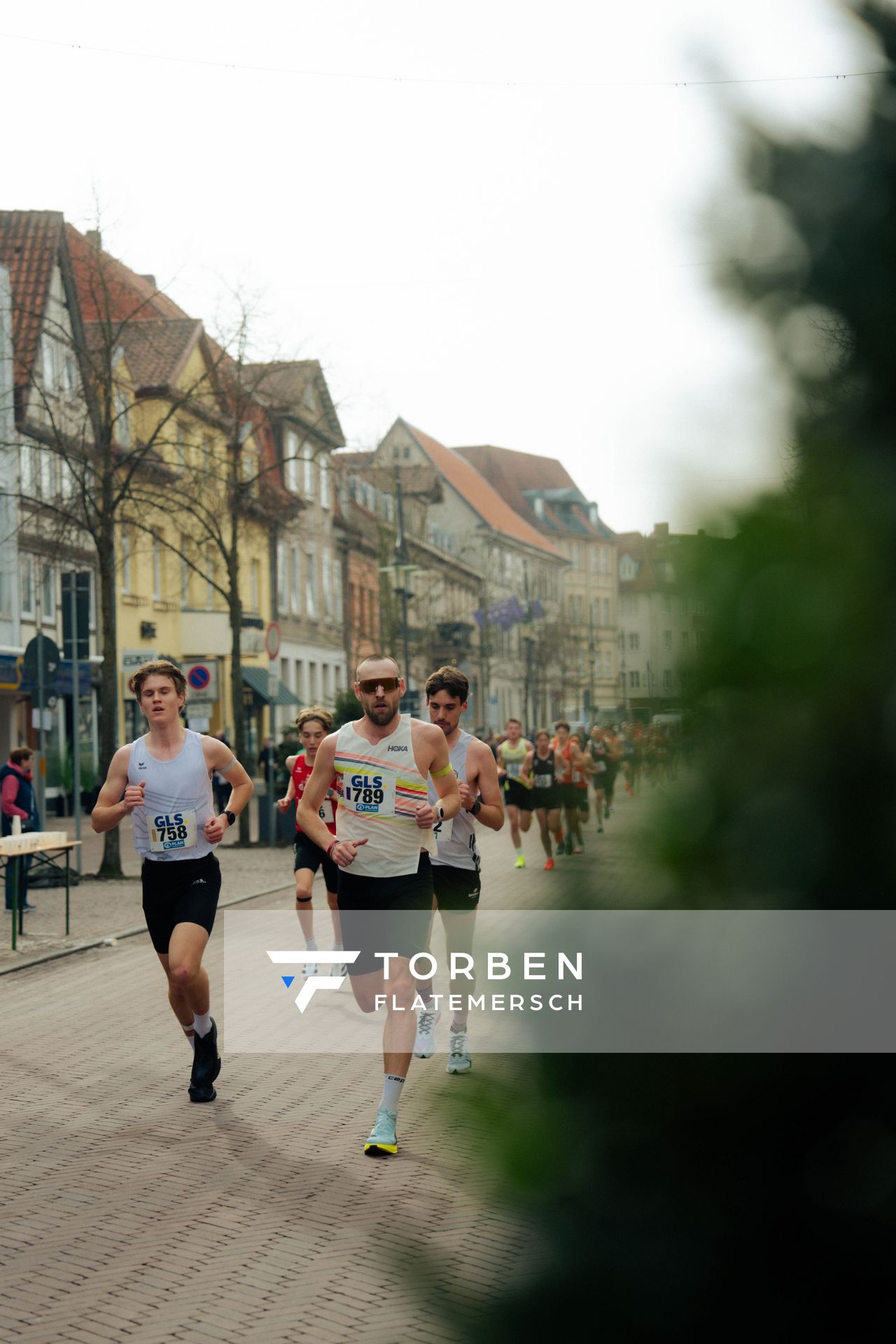 Jonas Fahrig (SV GO! Saar 05), Manuel Stary (Sportclub Magdeburg) am 08.03.2026 bei den Deutschen Meisterschaften 10 km Straße in Uelzen