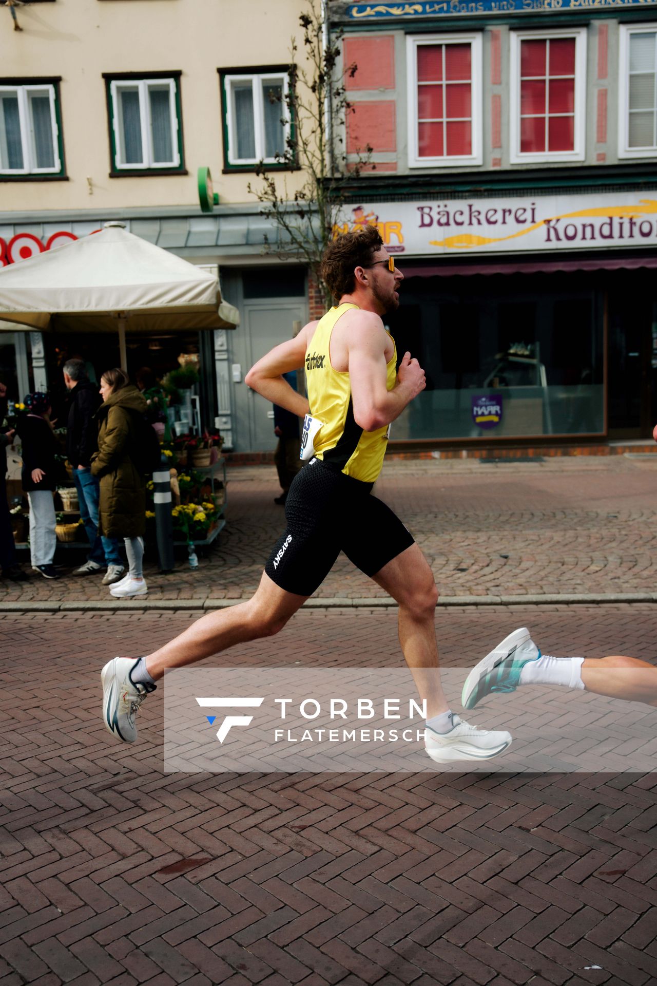 Jens Mergenthaler (LG farbtex Nordschwarzwald) am 08.03.2026 bei den Deutschen Meisterschaften 10 km Straße in Uelzen