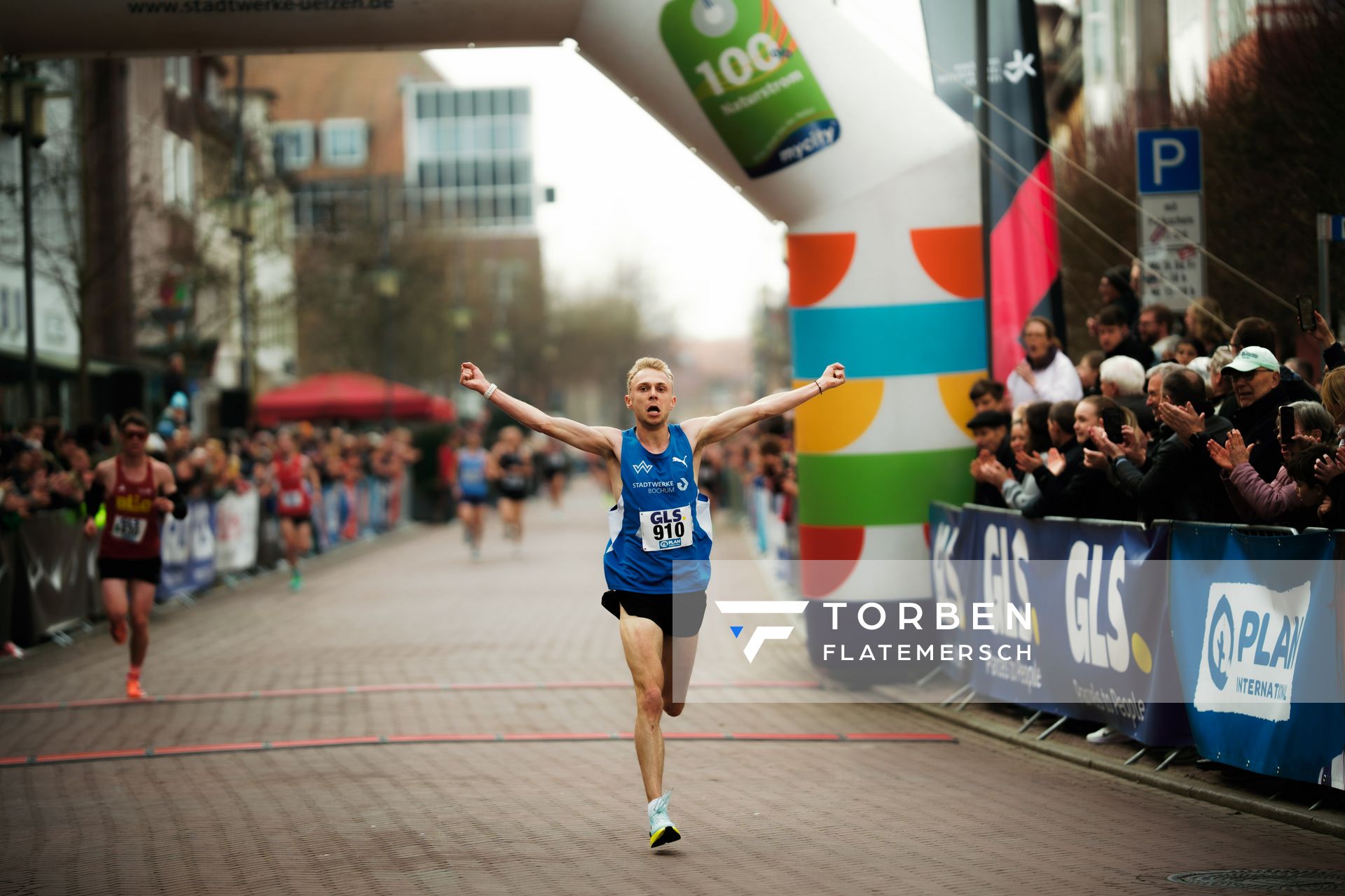 Nils Voigt (TV Wattenscheid 01) am 08.03.2026 bei den Deutschen Meisterschaften 10 km Straße in Uelzen