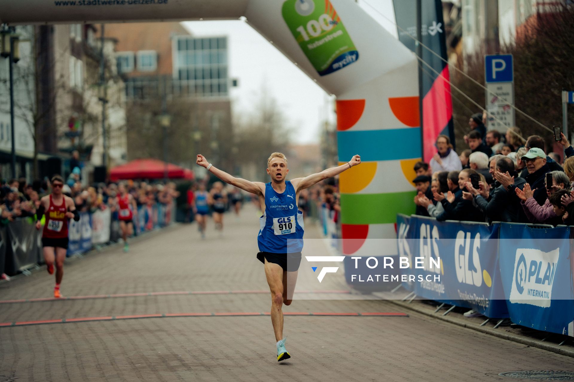 Nils Voigt (TV Wattenscheid 01) am 08.03.2026 bei den Deutschen Meisterschaften 10 km Straße in Uelzen