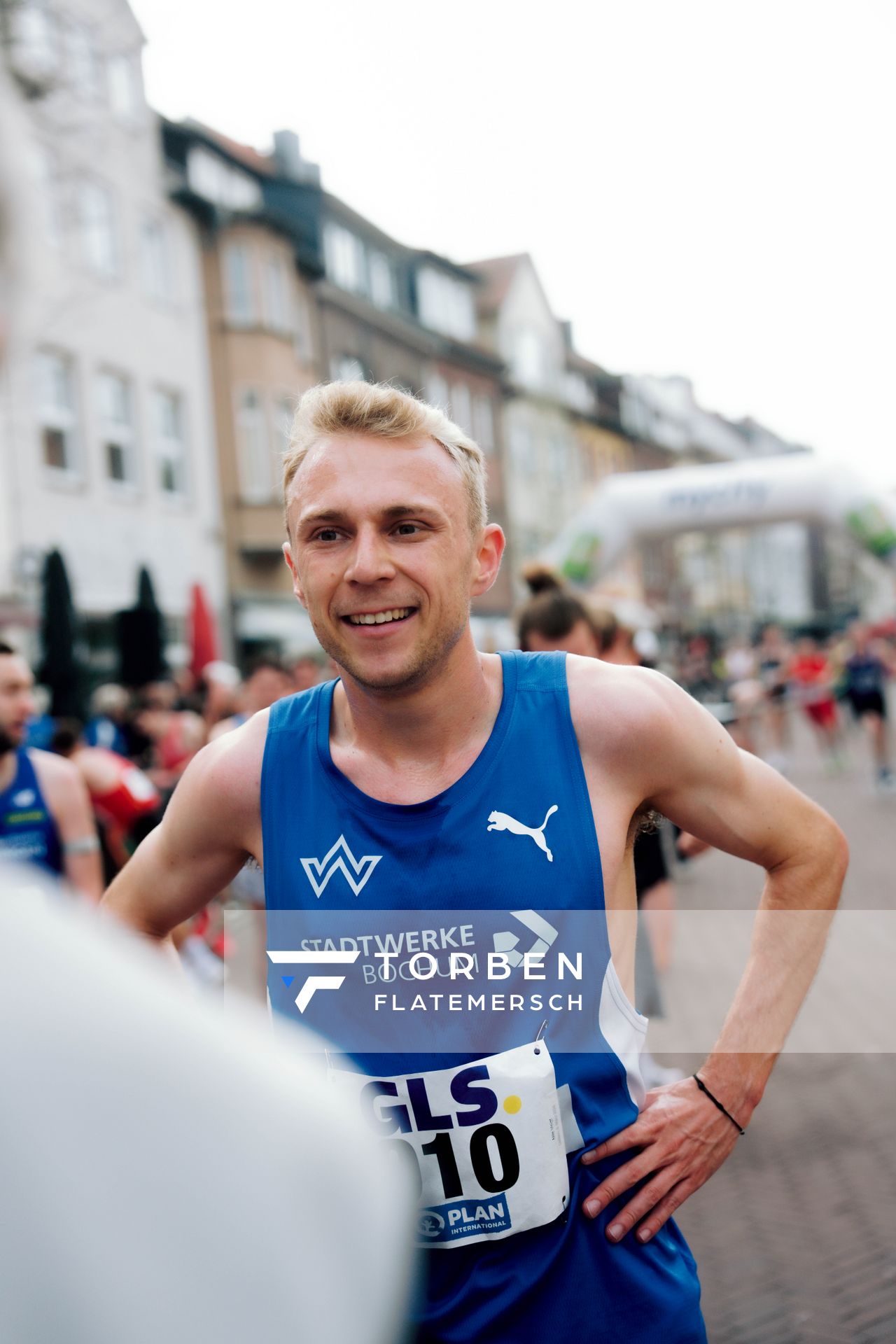 Nils Voigt (TV Wattenscheid 01) am 08.03.2026 bei den Deutschen Meisterschaften 10 km Straße in Uelzen