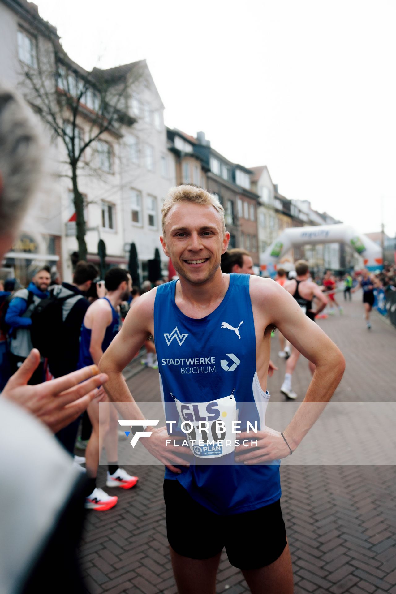 Nils Voigt (TV Wattenscheid 01) am 08.03.2026 bei den Deutschen Meisterschaften 10 km Straße in Uelzen