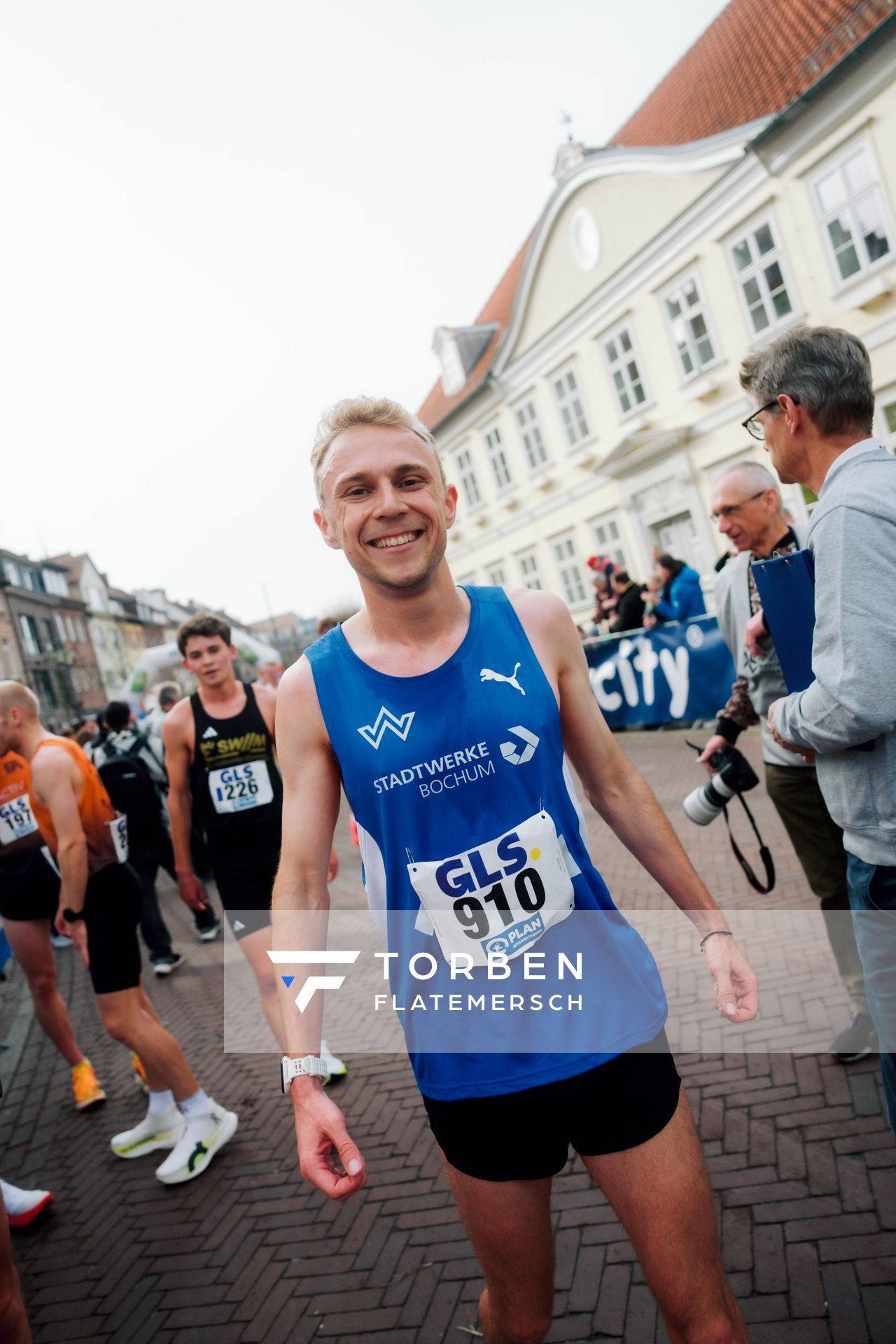 Nils Voigt (TV Wattenscheid 01) am 08.03.2026 bei den Deutschen Meisterschaften 10 km Straße in Uelzen