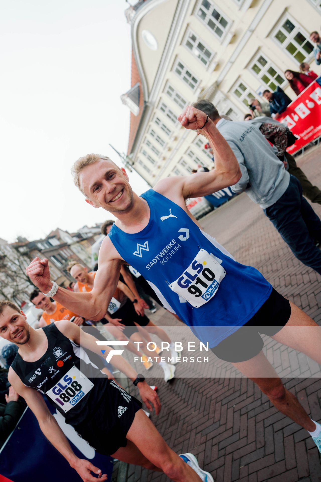 Nils Voigt (TV Wattenscheid 01) am 08.03.2026 bei den Deutschen Meisterschaften 10 km Straße in Uelzen