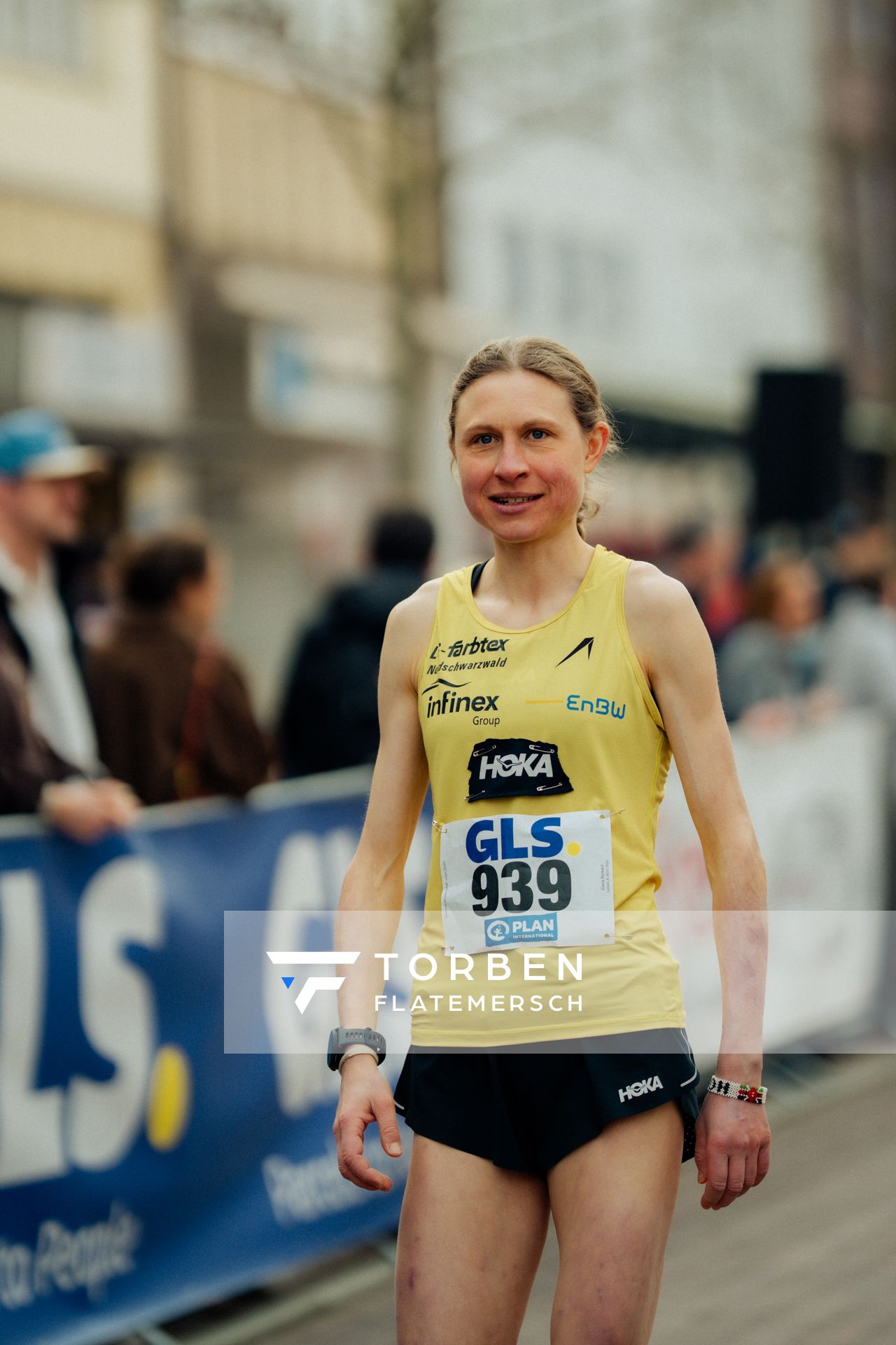 Elena Burkard (LG farbtex Nordschwarzwald) am 08.03.2026 bei den Deutschen Meisterschaften 10 km Straße in Uelzen