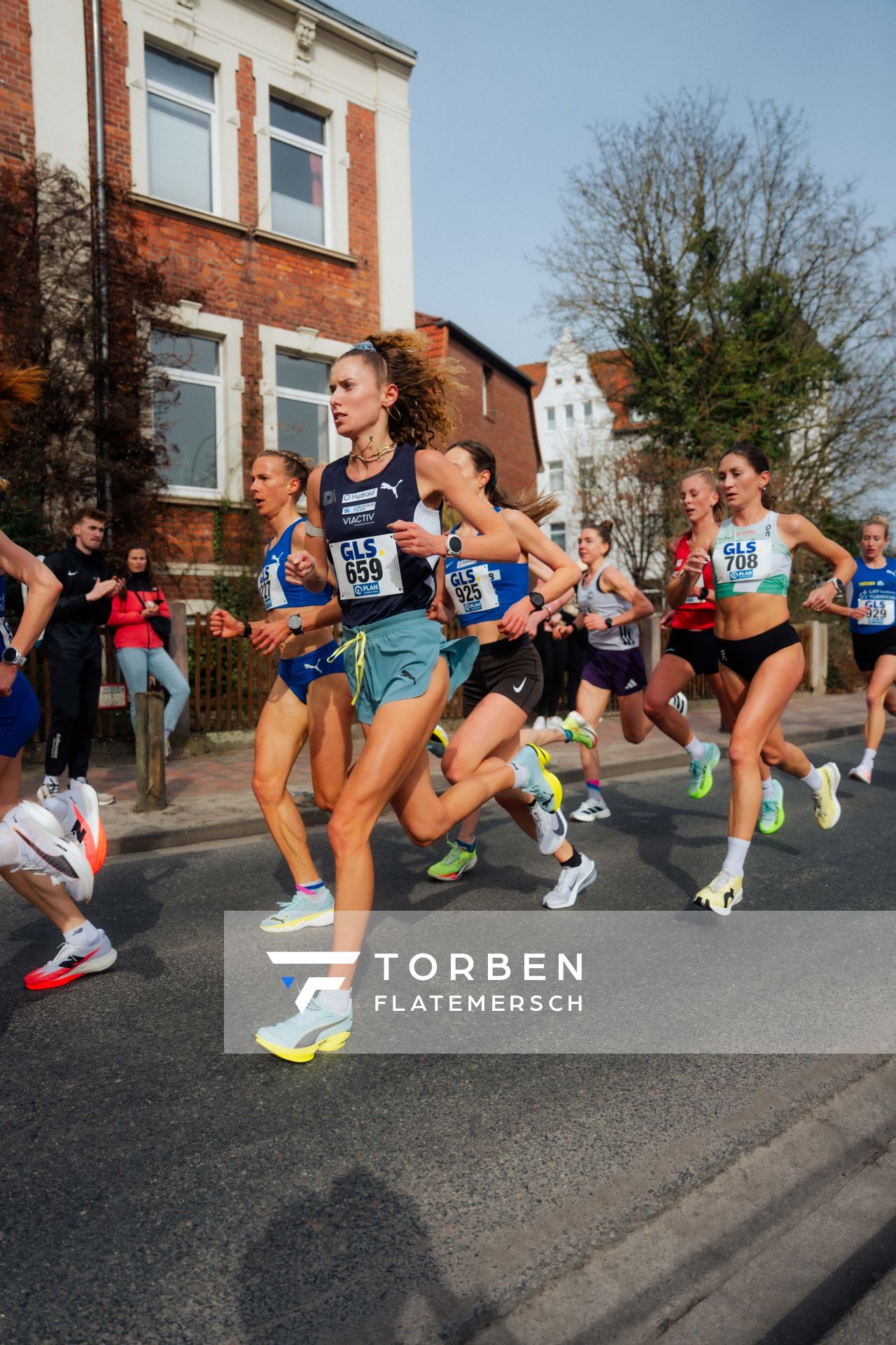 Esther Pfeiffer (Düsseldorf Athletics) am 08.03.2026 bei den Deutschen Meisterschaften 10 km Straße in Uelzen