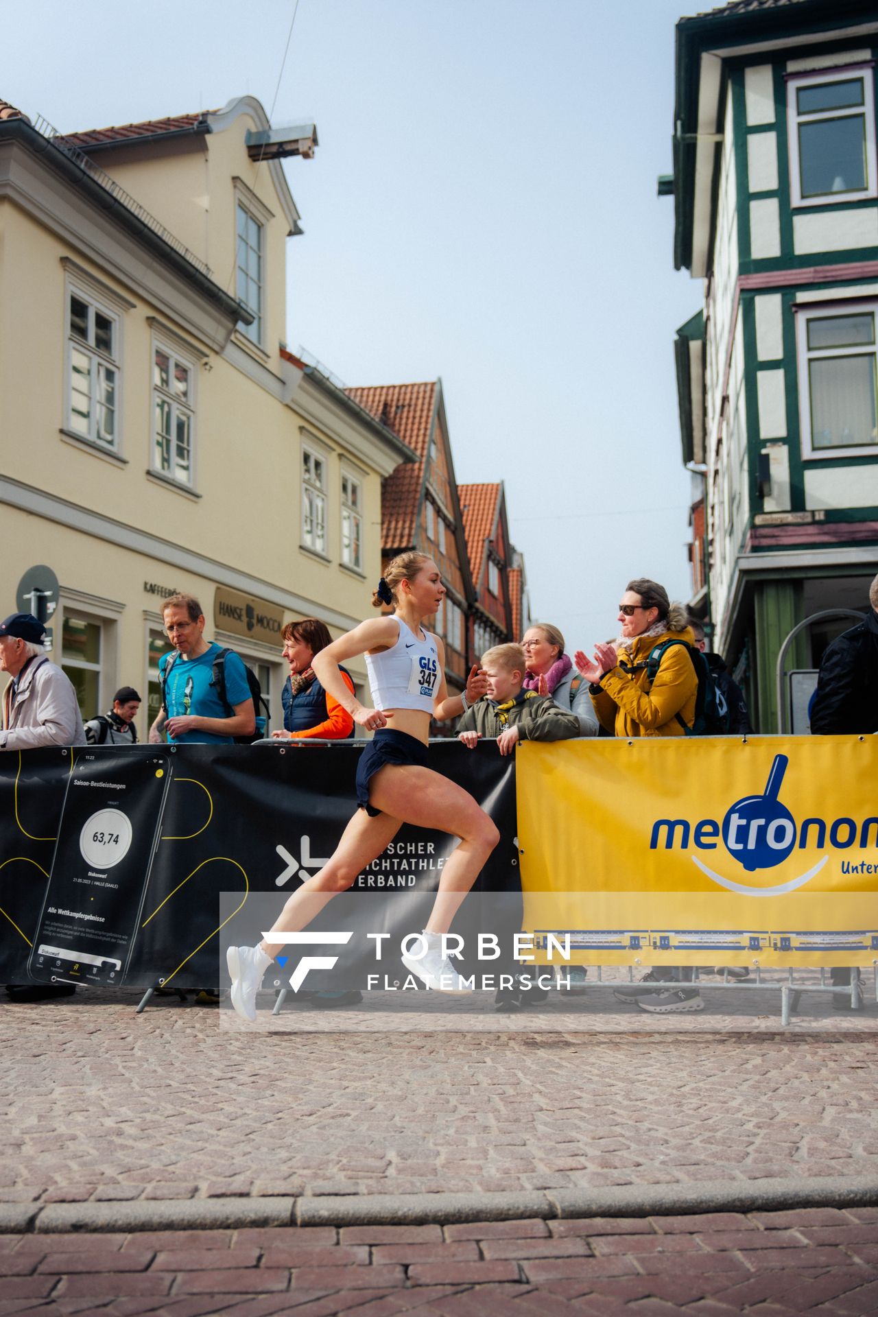 Lea Brückner (Hamburg Running) am 08.03.2026 bei den Deutschen Meisterschaften 10 km Straße in Uelzen