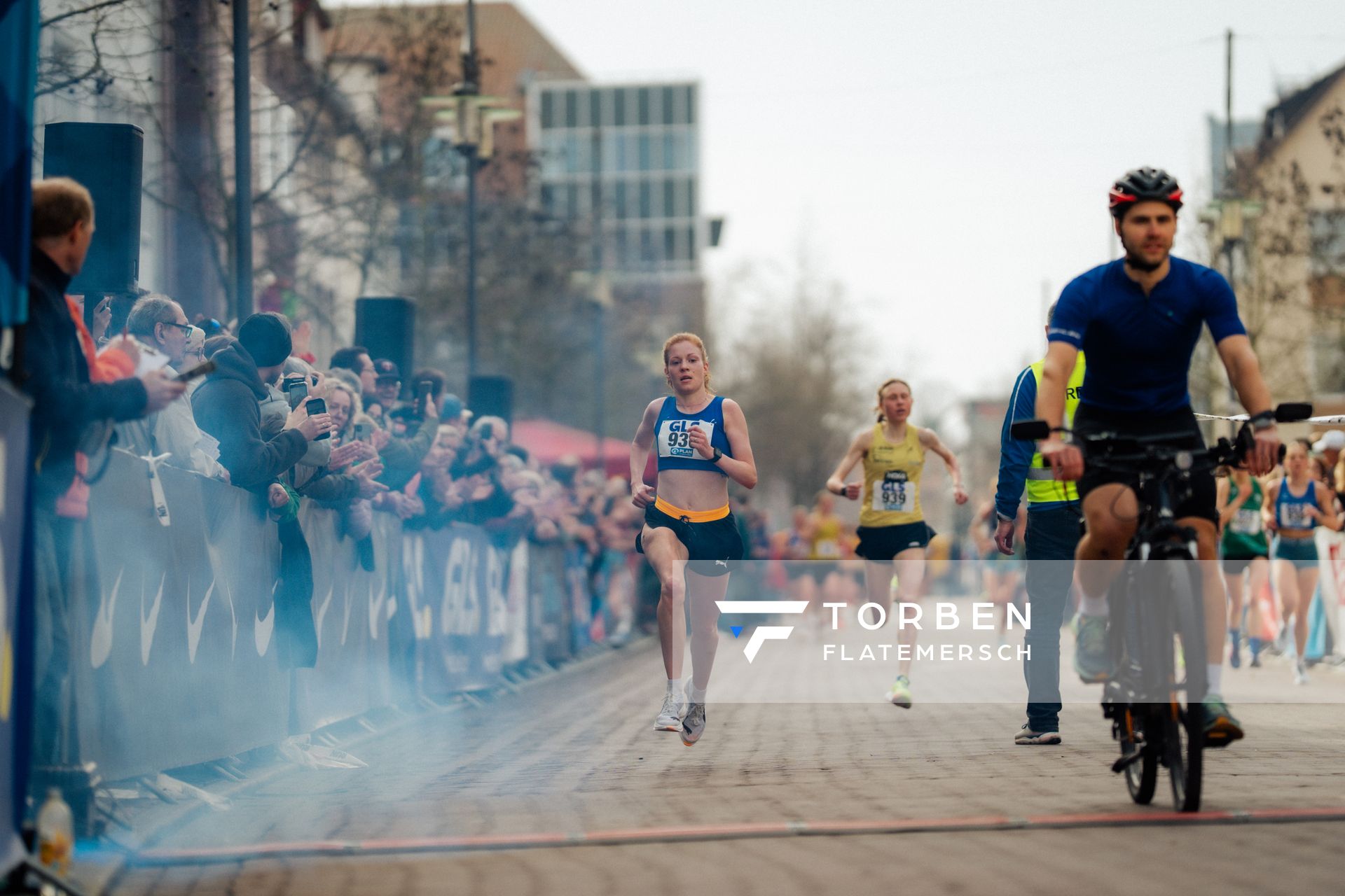 Eva Dieterich (LAV Stadtwerke Tübingen) am 08.03.2026 bei den Deutschen Meisterschaften 10 km Straße in Uelzen