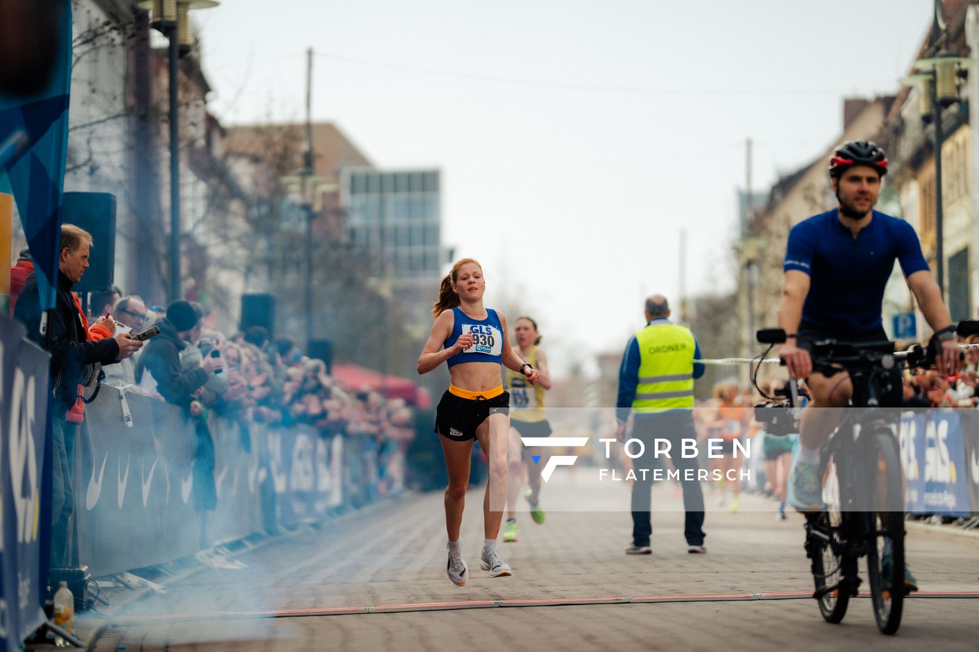 Eva Dieterich (LAV Stadtwerke Tübingen) am 08.03.2026 bei den Deutschen Meisterschaften 10 km Straße in Uelzen