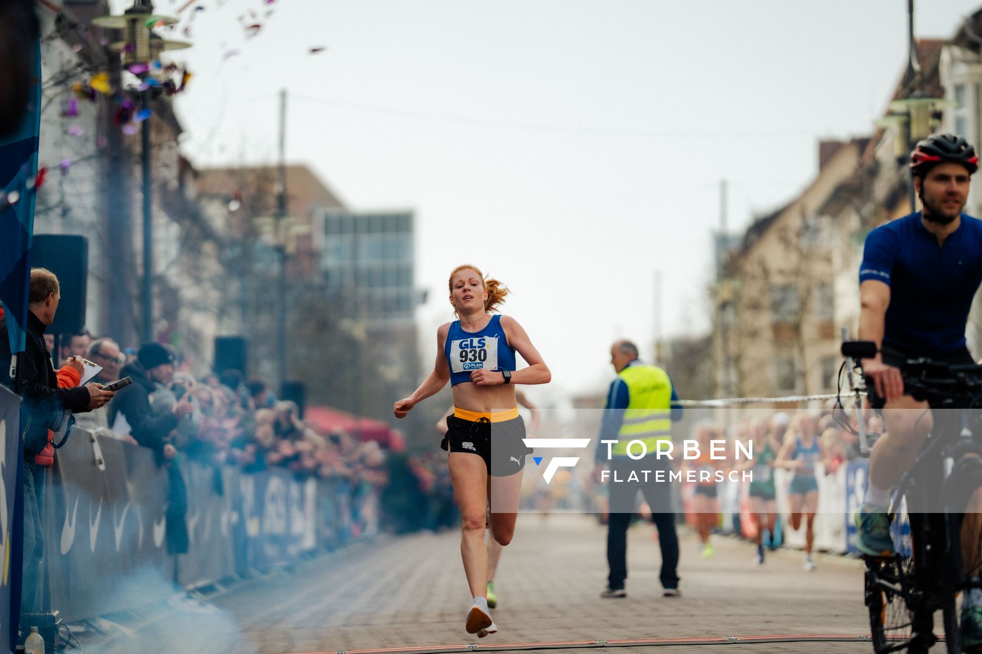 Eva Dieterich (LAV Stadtwerke Tübingen) am 08.03.2026 bei den Deutschen Meisterschaften 10 km Straße in Uelzen