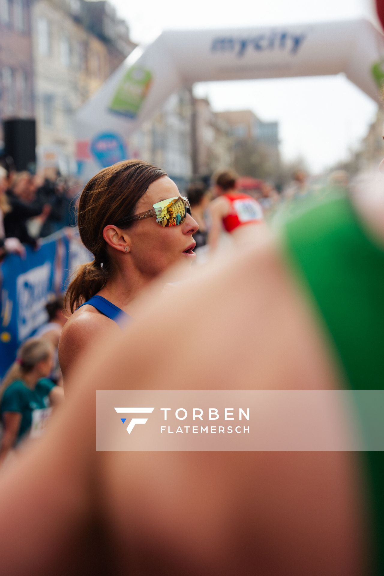 Sabrina Mockenhaupt-Gregor (Tomerdinger LV) am 08.03.2026 bei den Deutschen Meisterschaften 10 km Straße in Uelzen